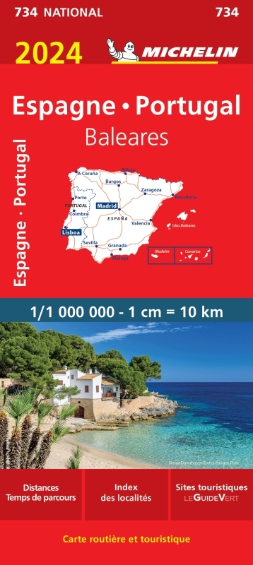 Carte Nationale Espagne, Portugal 2024 - XXX - MICHELIN