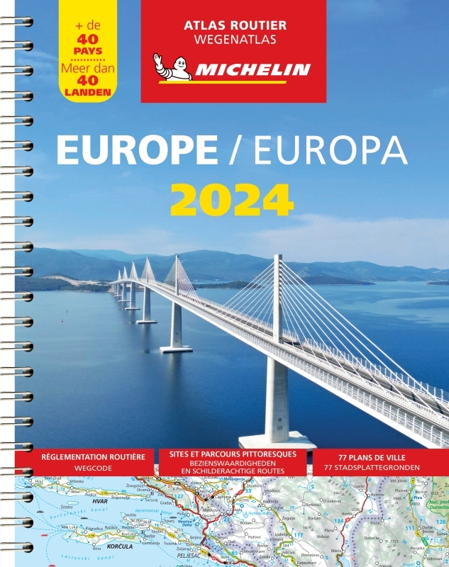 EUROPE 2024 - ATLAS ROUTIER ET TOURISTIQUE (A4-SPIRALE) - XXX - MICHELIN