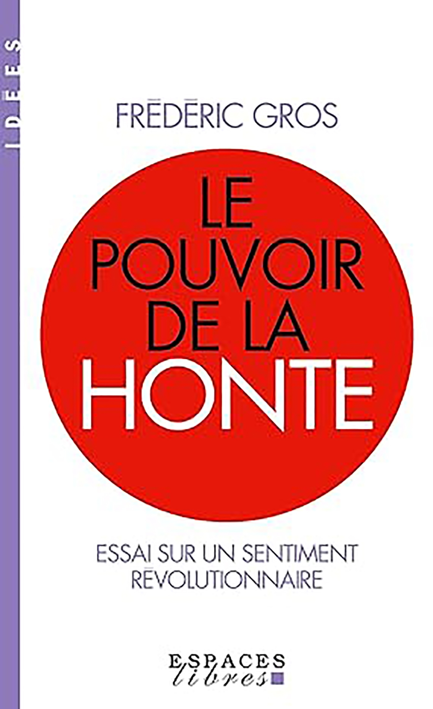 LE POUVOIR DE LA HONTE (ESPACES LIBRES - IDEES) - Frédéric Gros - ALBIN MICHEL