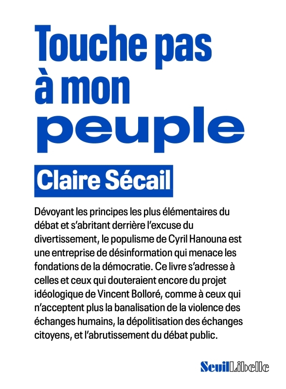 TOUCHE PAS A MON PEUPLE ! - Claire Sécail - SEUIL