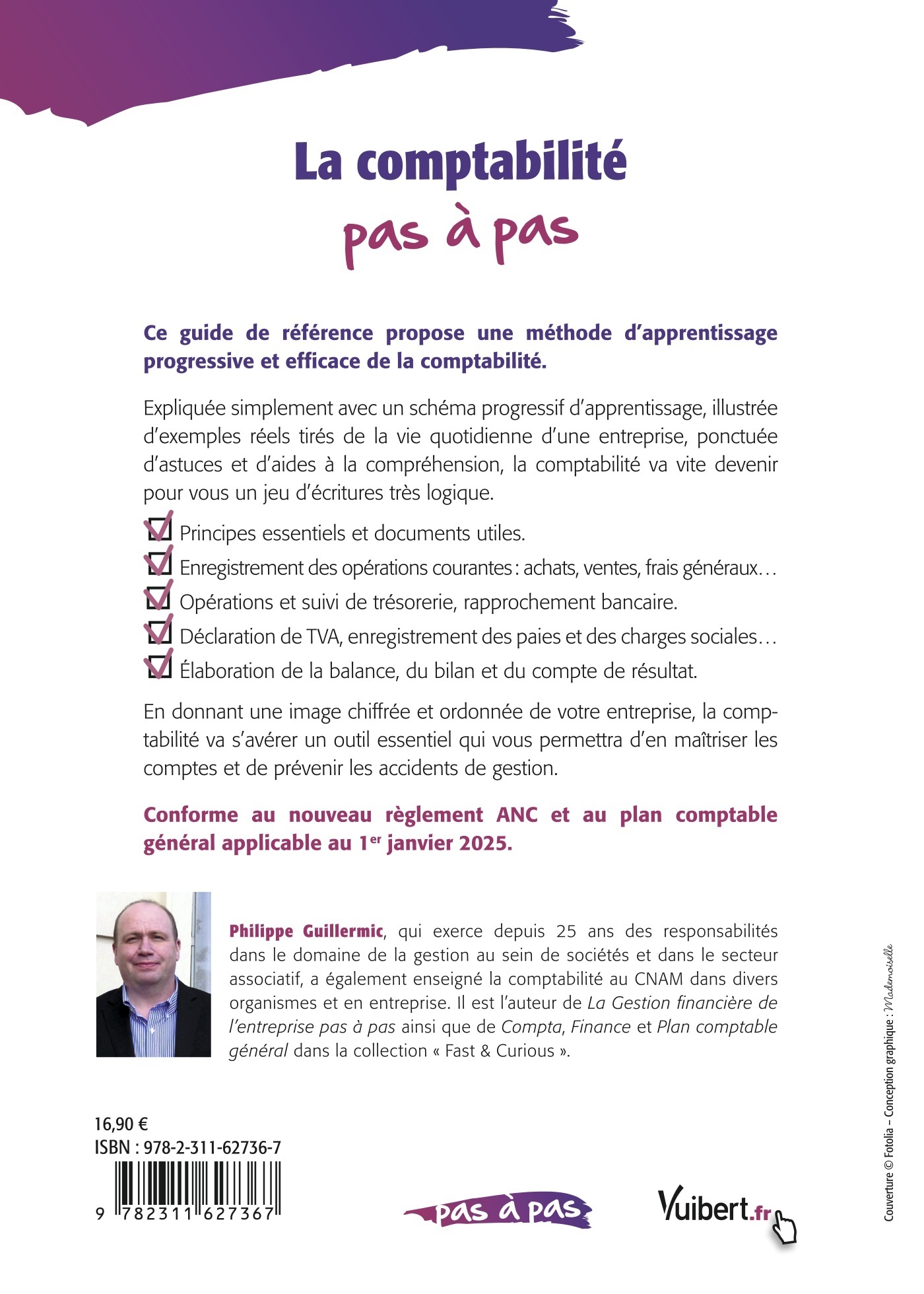 LA COMPTABILITE PAS A PAS - EDITION 2024-2025 - Philippe Guillermic - VUIBERT