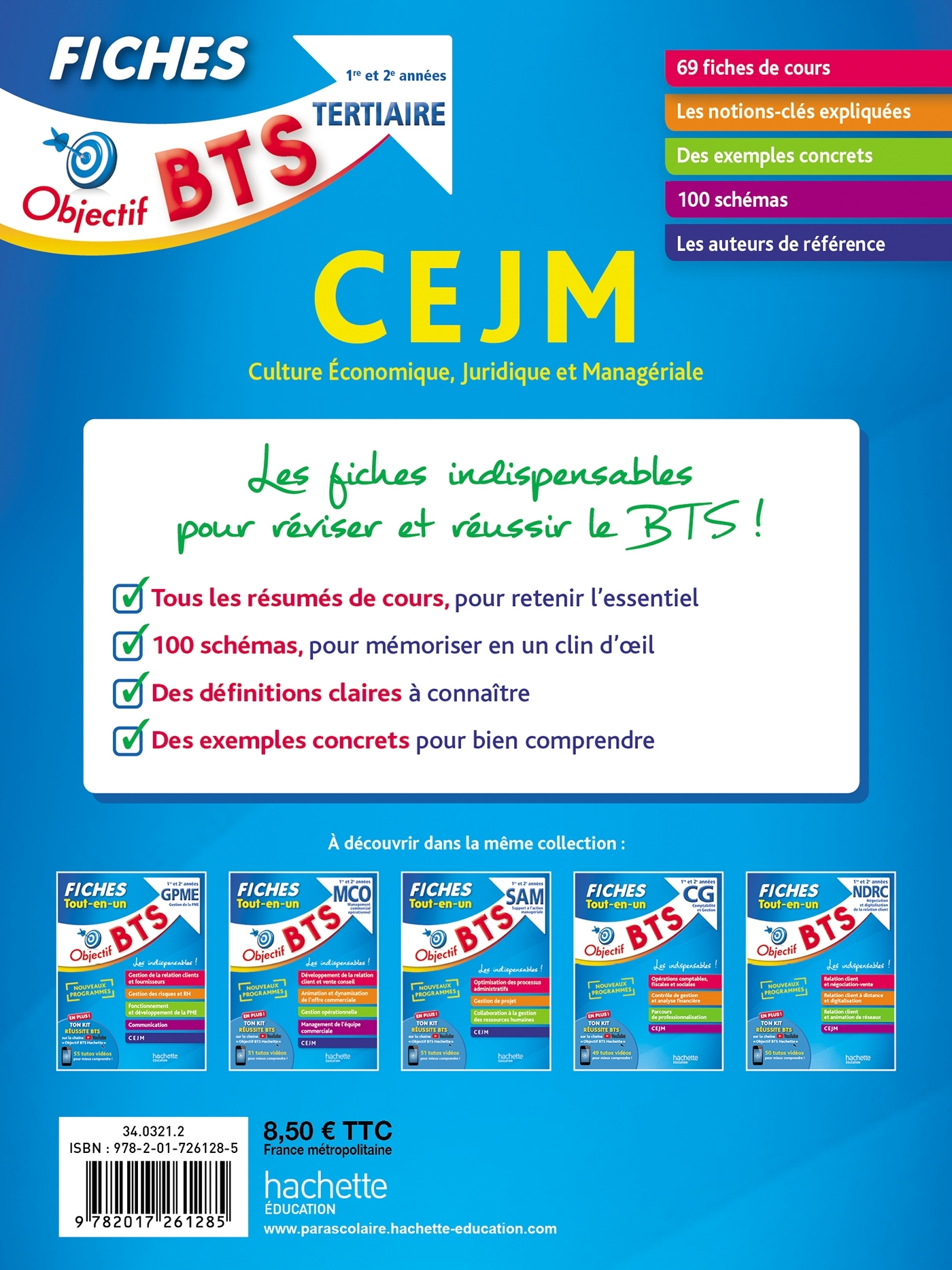 OBJECTIF BTS - FICHES CEJM - Marc Geronimi - HACHETTE EDUC