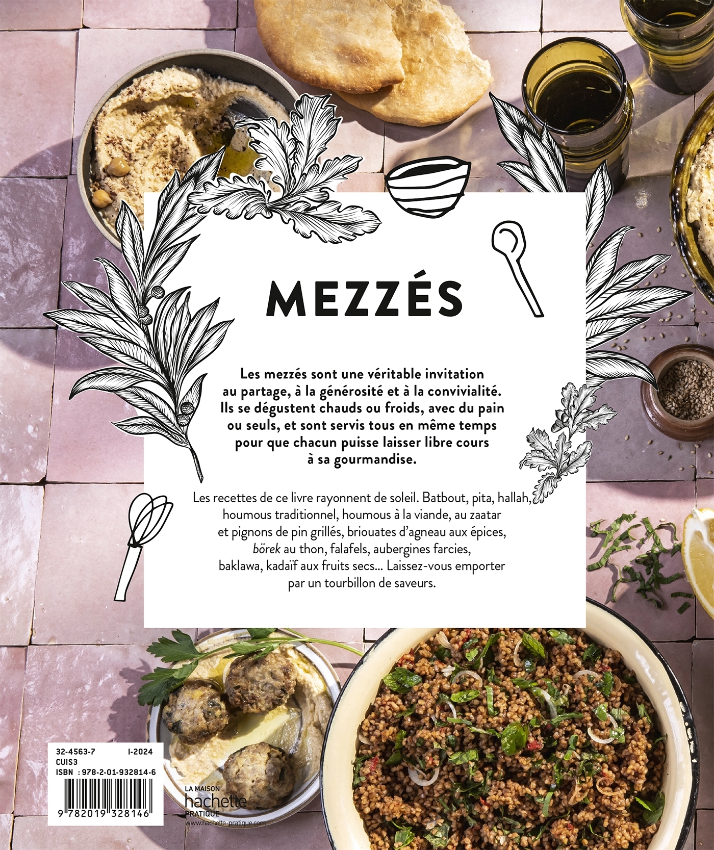 MEZZES - DES RECETTES MEDITERRANEENNES POUR ENSOLEILLER VOS REPAS - Stéphanie Turckheim - HACHETTE PRAT