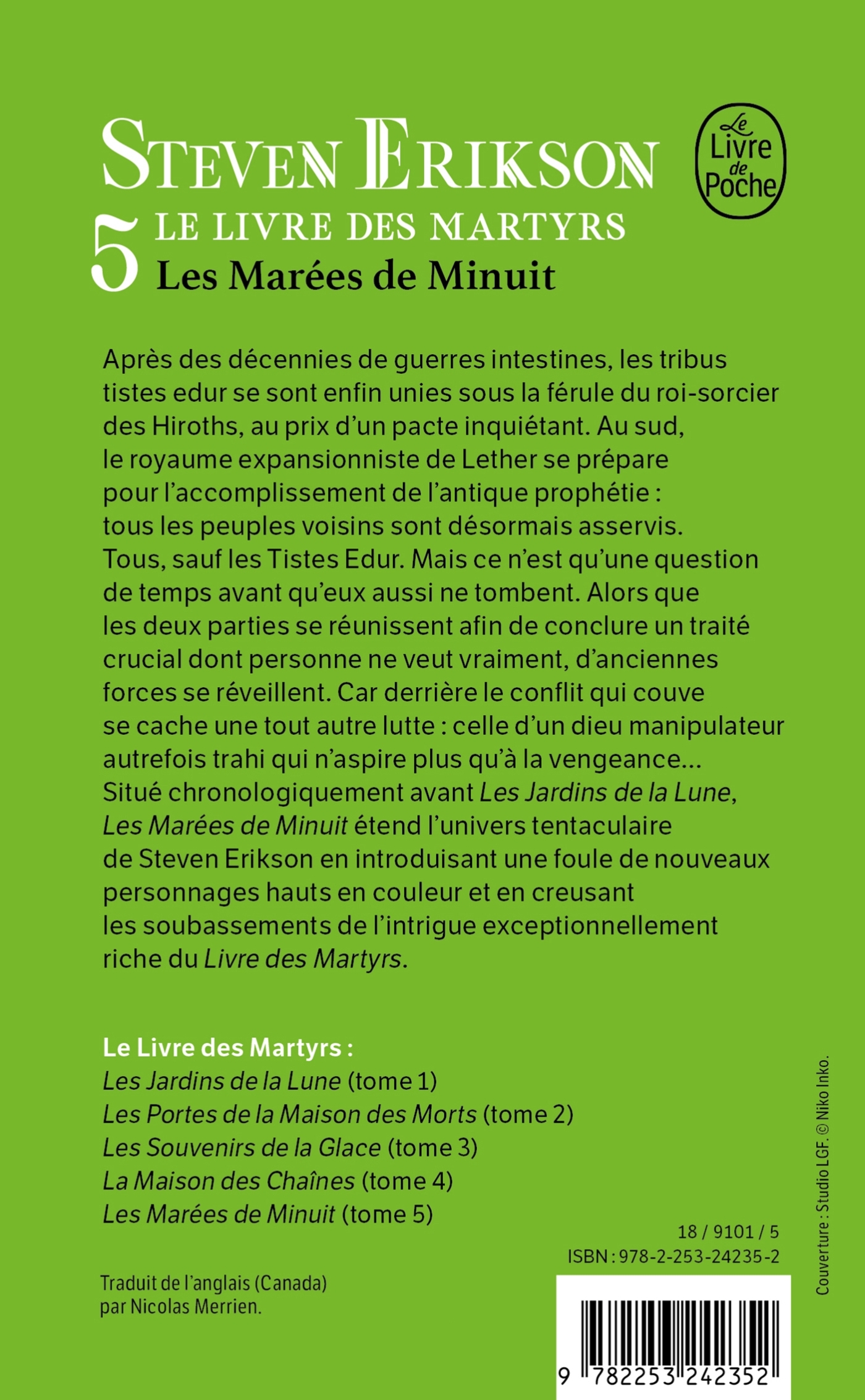 LES MAREES DE MINUIT (LE LIVRE DES MARTYRS, TOME 5) - Steven Erikson - LGF