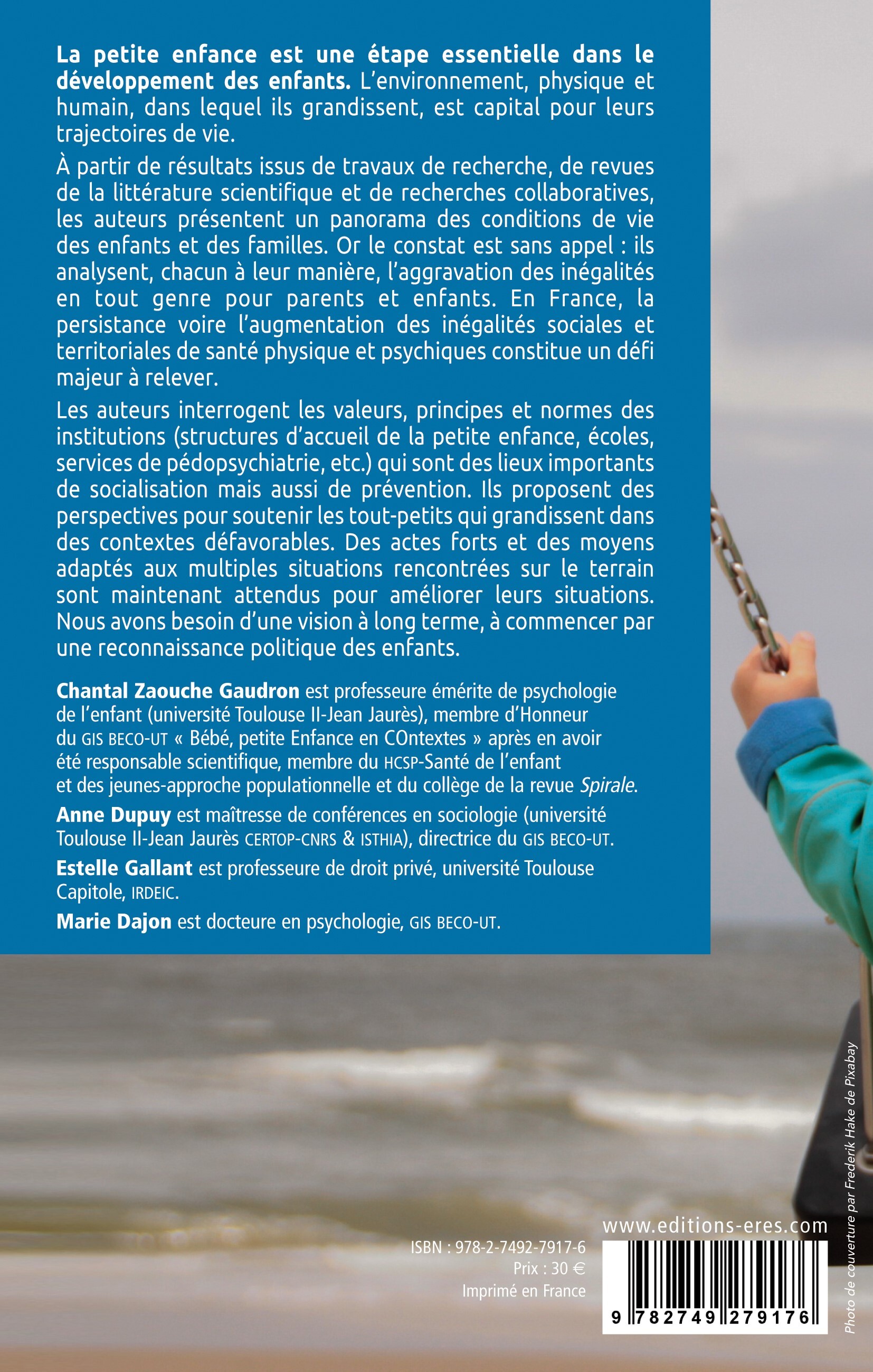 L-ENFANT DANS SON ENVIRONNEMENT - Estelle Gallant - ERES