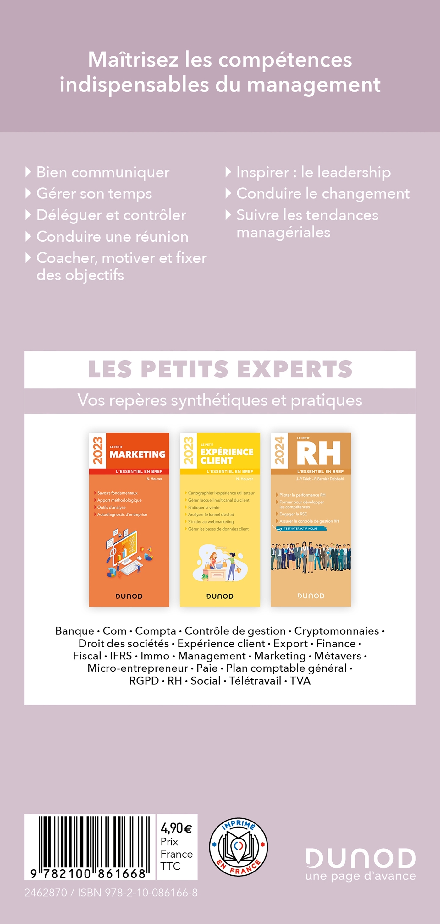 LE PETIT MANAGEMENT 2024 - L-ESSENTIEL EN BREF - Nathalie Houver - DUNOD