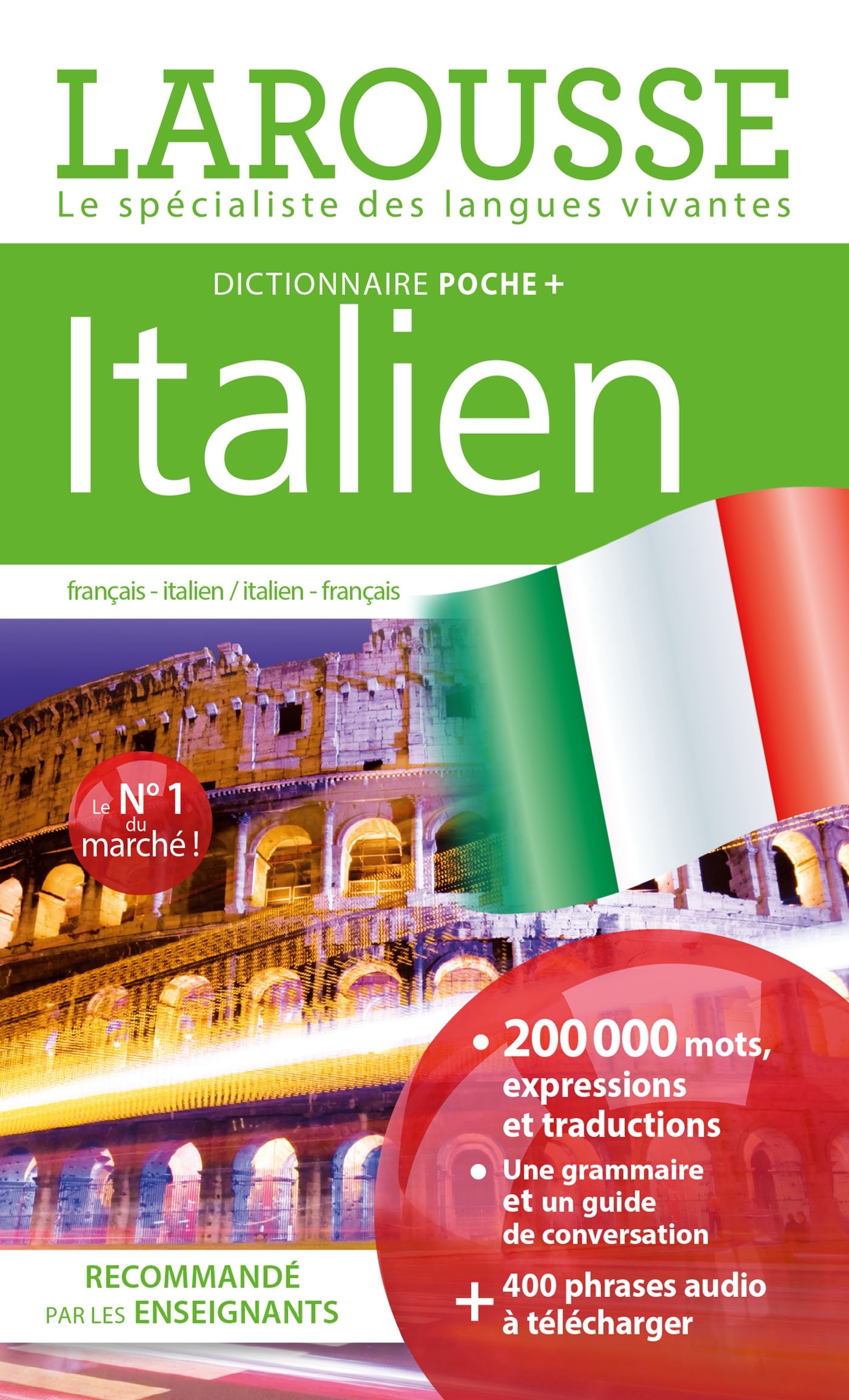 DICTIONNAIRE LAROUSSE POCHE PLUS ITALIEN -   - LAROUSSE