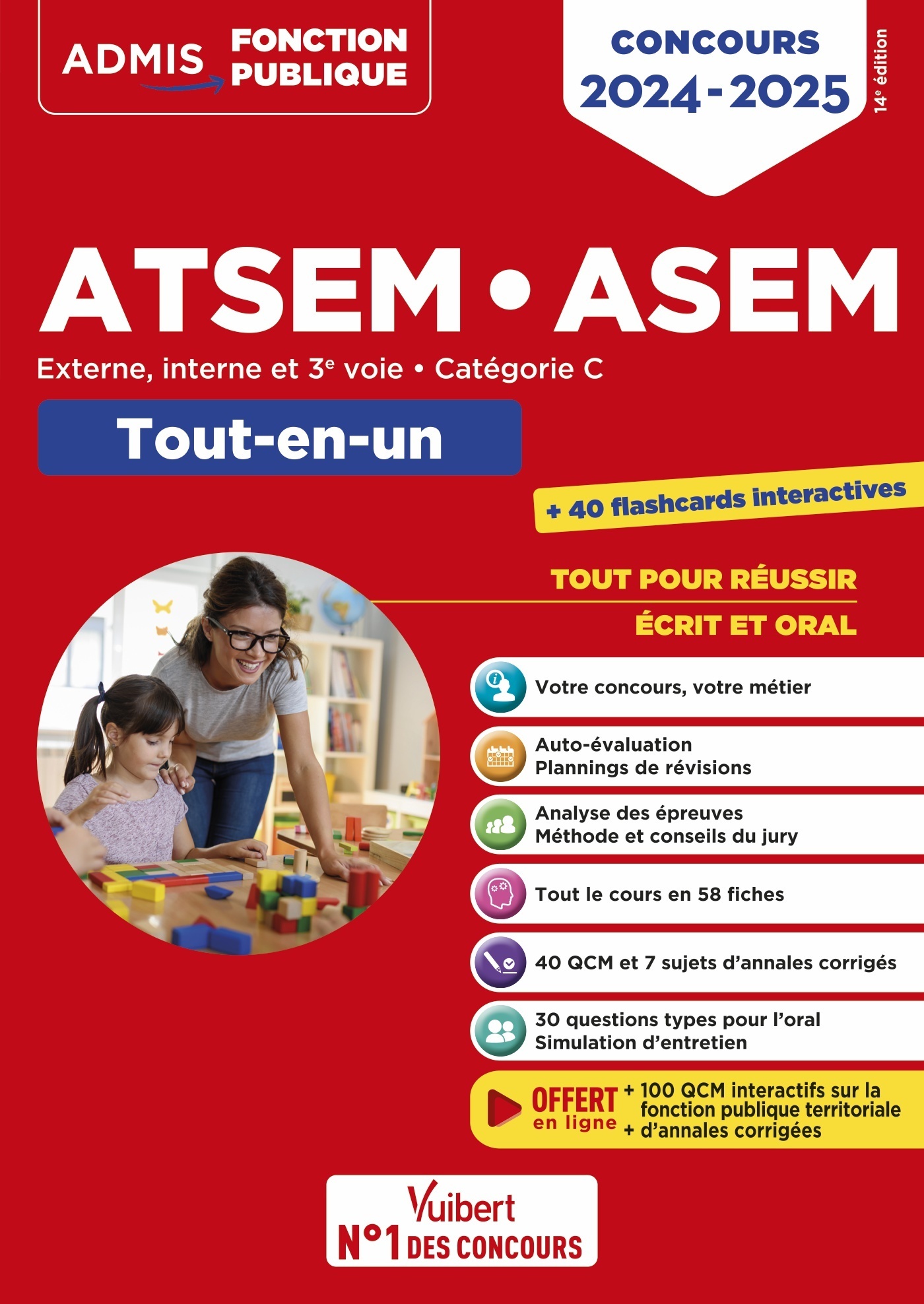 CONCOURS ATSEM ET ASEM - CATEGORIE C - TOUT-EN-UN - AGENT (TERRITORIAL) SPECIALISE DES ECOLES MATERN - Élodie Laplace - VUIBERT