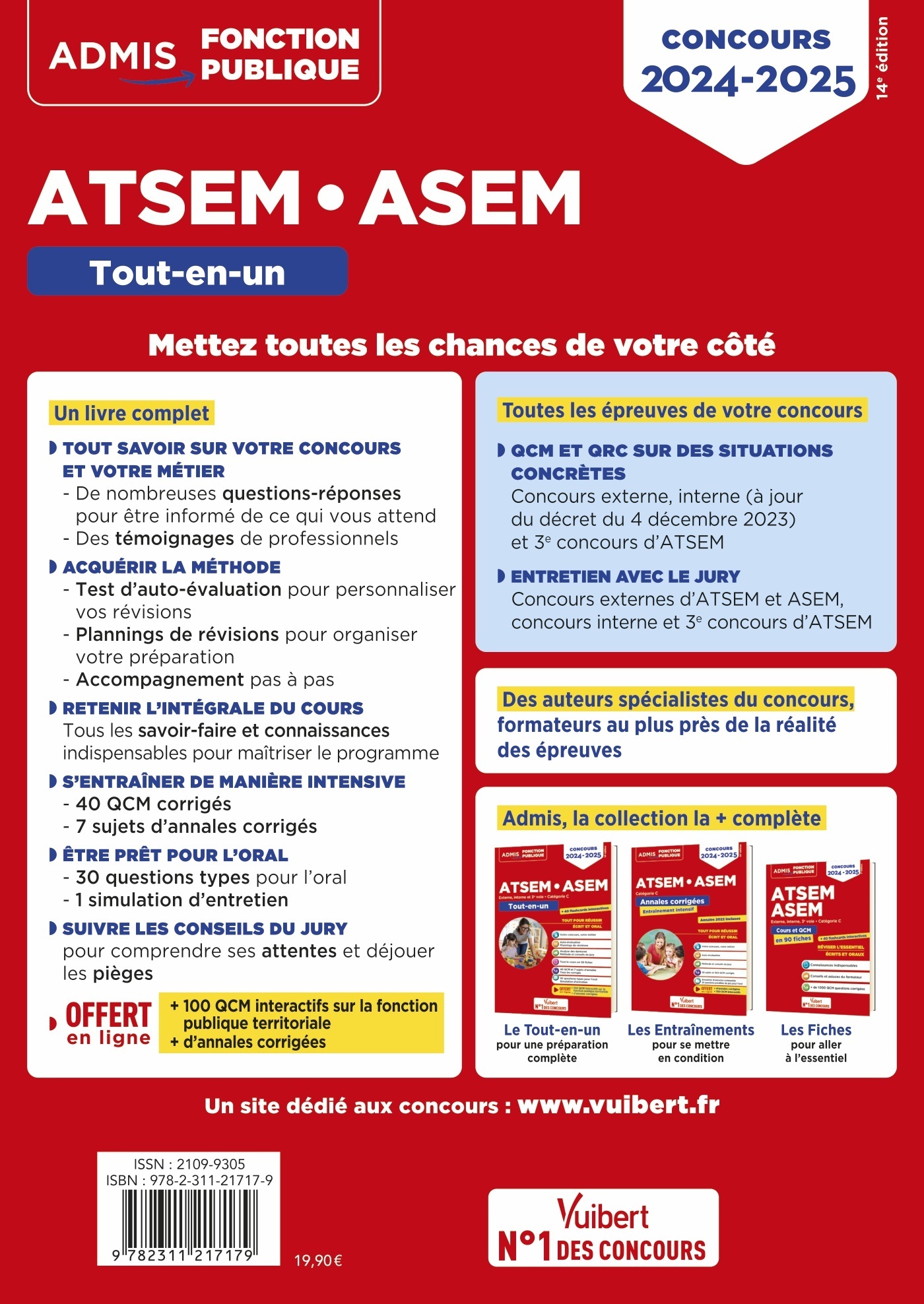 CONCOURS ATSEM ET ASEM - CATEGORIE C - TOUT-EN-UN - AGENT (TERRITORIAL) SPECIALISE DES ECOLES MATERN - Élodie Laplace - VUIBERT