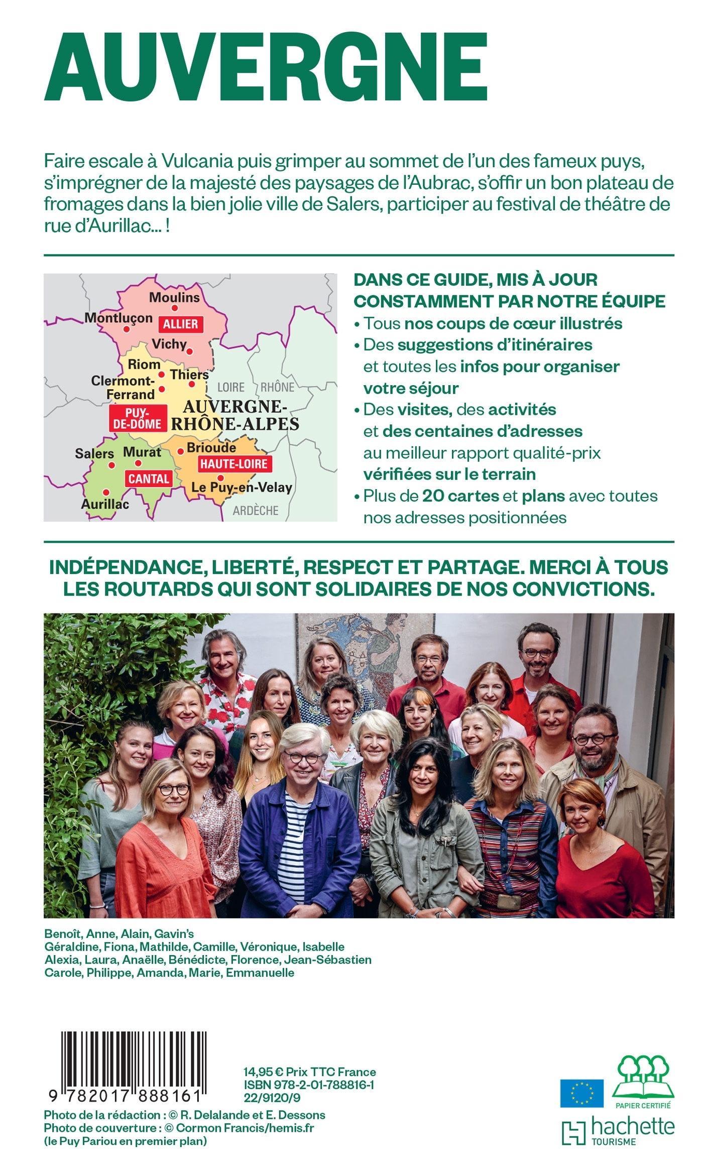 GUIDE DU ROUTARD AUVERGNE 2024/25 -   - HACHETTE TOURI