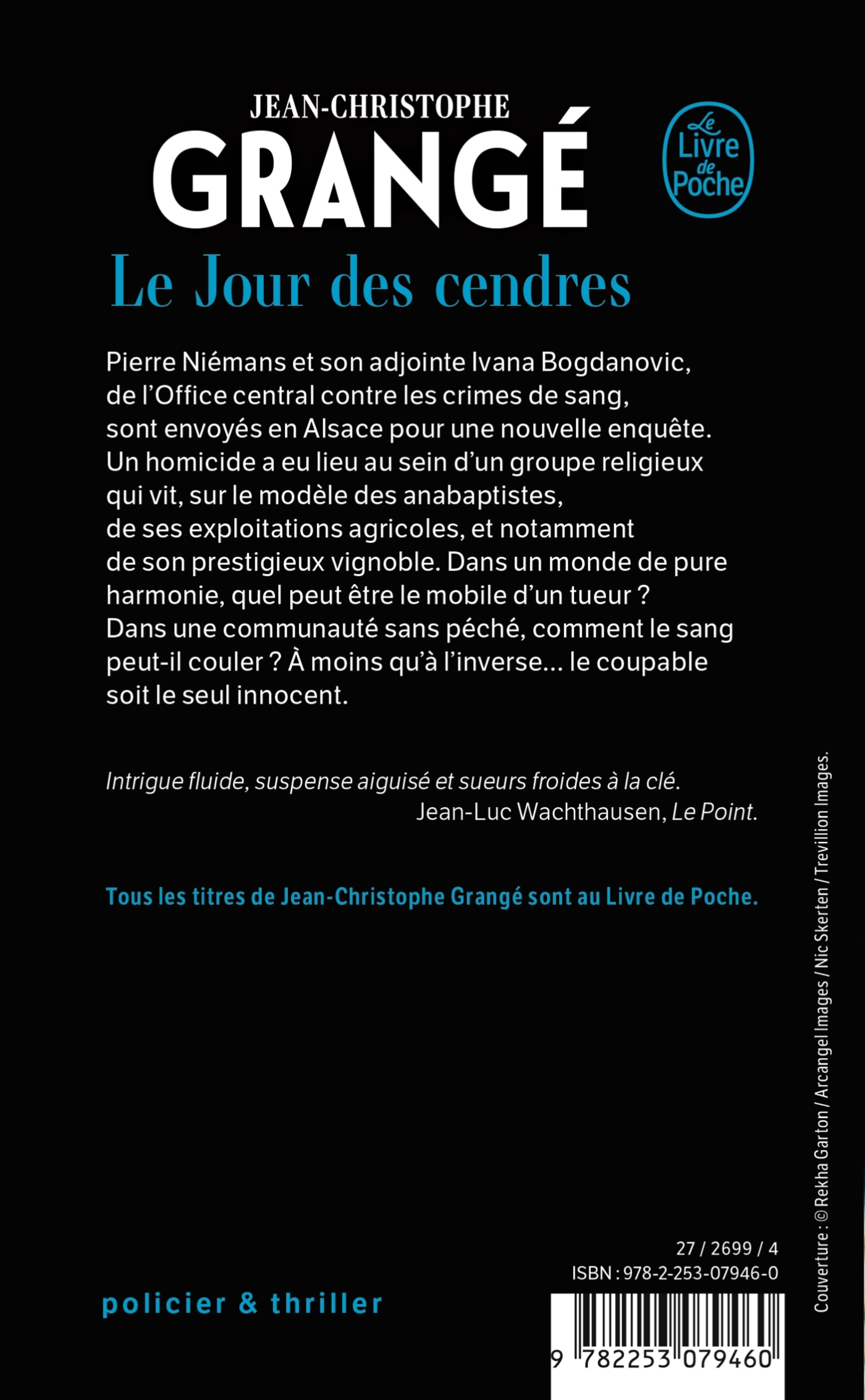 LE JOUR DES CENDRES - Jean-Christophe Grangé - LGF