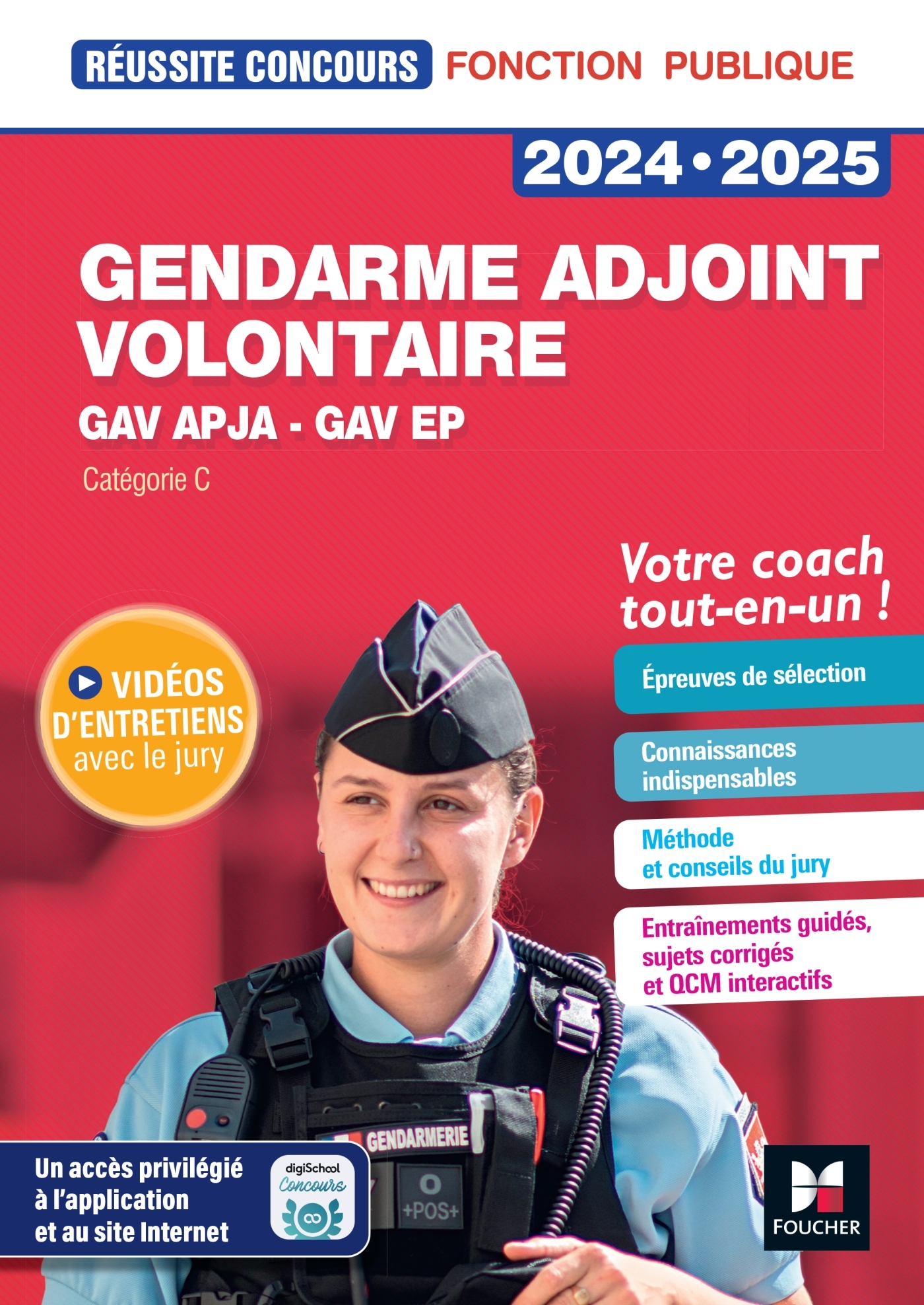 REUSSITE CONCOURS - GENDARME ADJOINT VOLONTAIRE - APJA  ET EP- 2024-2025 - PREPARATION COMPLETE - Philippe Alban - FOUCHER