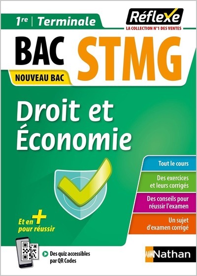 SPECIALITE DROIT ET ECONOMIE - STMG - 1RE/TERM - (GUIDE REFLEXE N 19) - 2022 - Olivia Lenormand - NATHAN