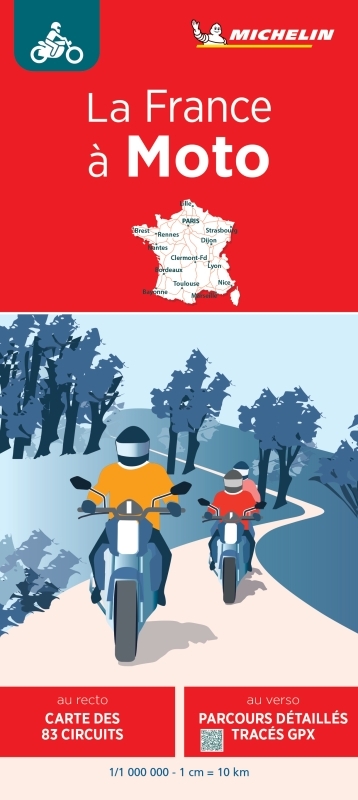 CARTE LA FRANCE A MOTO - XXX - MICHELIN