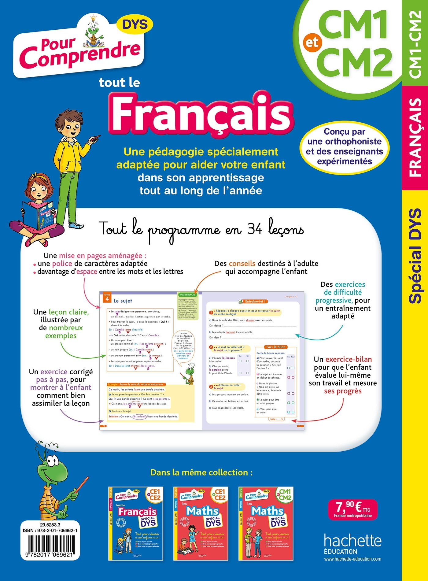 POUR COMPRENDRE LE FRANCAIS CM1-CM2 DYSLEXIE - Laure Brémont - HACHETTE EDUC