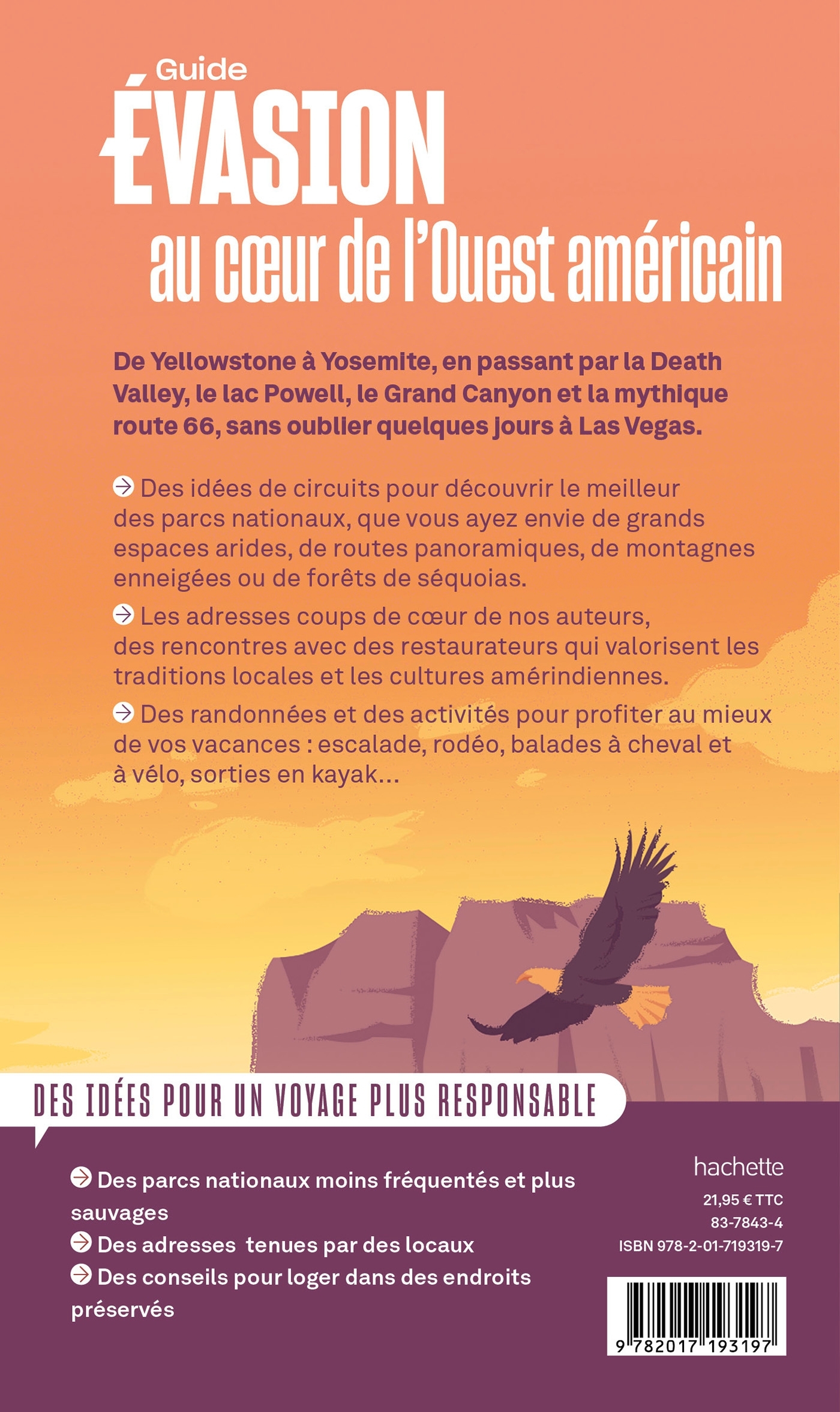 OUEST AMERICAIN GUIDE EVASION - PARCS NATIONAUX -   - HACHETTE TOURI