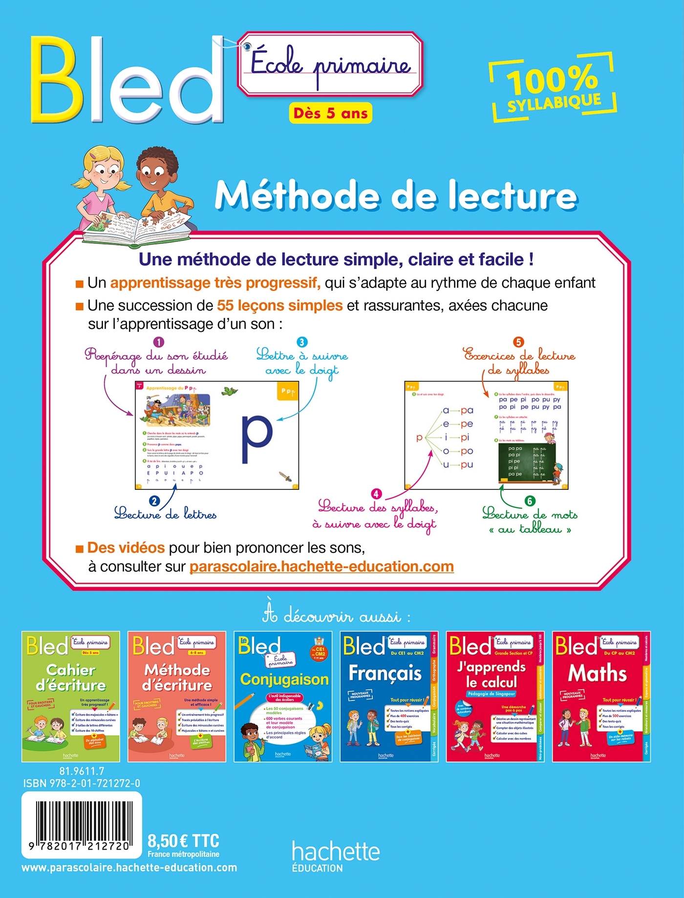 BLED METHODE DE LECTURE DES 5 ANS - Claude Couque - HACHETTE EDUC