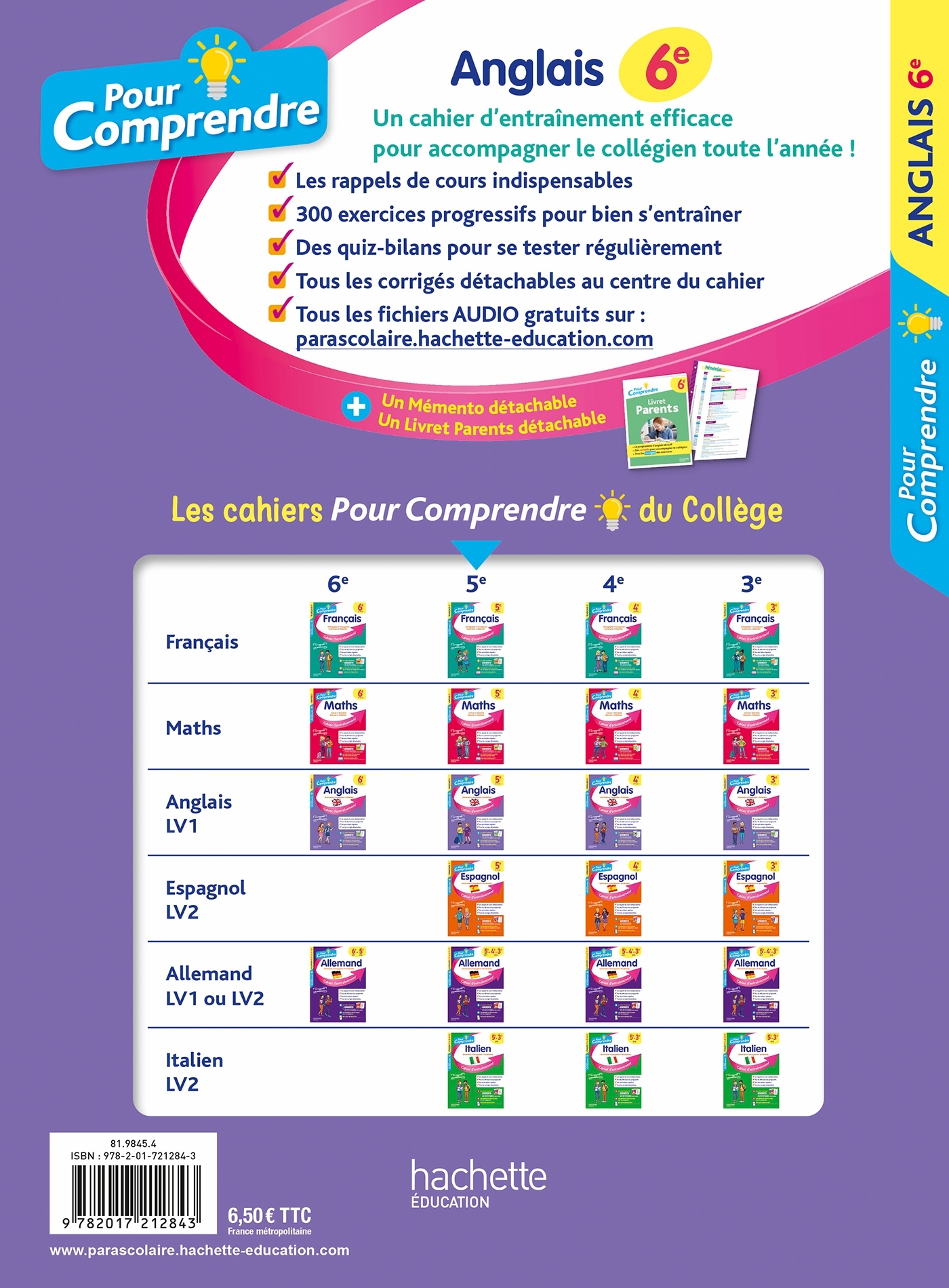 POUR COMPRENDRE ANGLAIS 6EME - Céline Laurent - HACHETTE EDUC