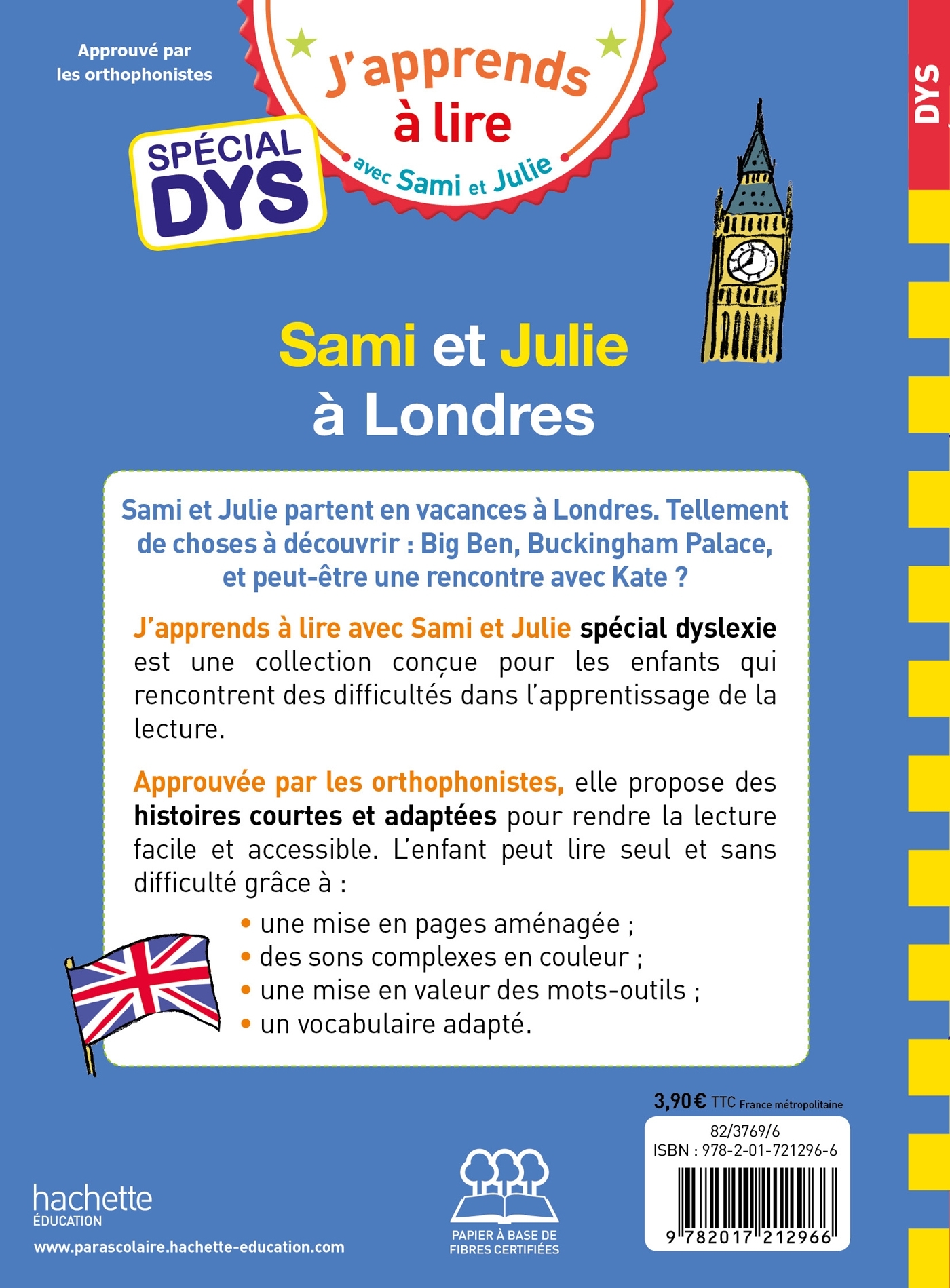 SPECIAL DYS (DYSLEXIE) SAMI ET JULIE A LONDRES - Emmanuelle Massonaud - HACHETTE EDUC