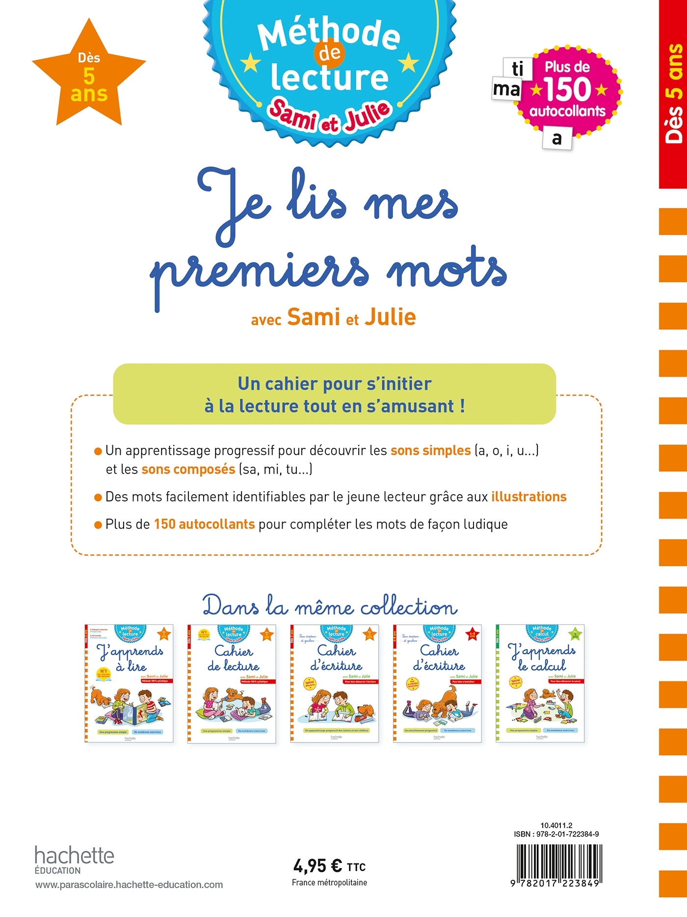 Sami et Julie Je lis mes premiers mots Dès 5 ans - Isabelle Lisle - HACHETTE EDUC