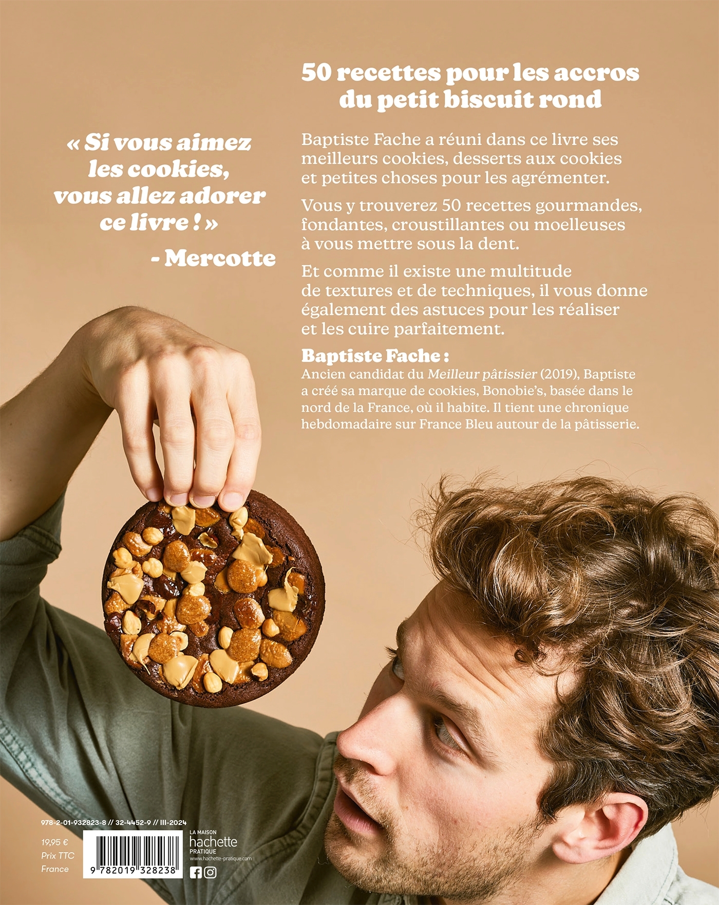 COOKIES, COOKIES, COOKIES - 50 RECETTES POUR LES ACCROS DU PETIT BISCUIT ROND - Baptiste Fache - HACHETTE PRAT