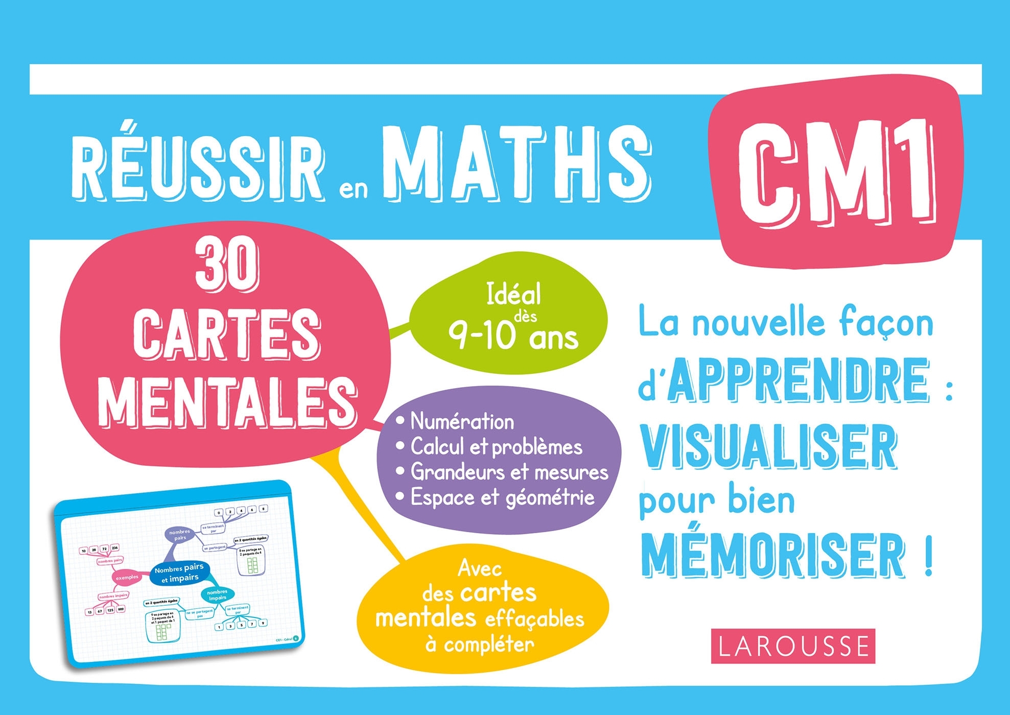 CARTES MENTALES MATHS CM1 - Caroline Jambon - LAROUSSE