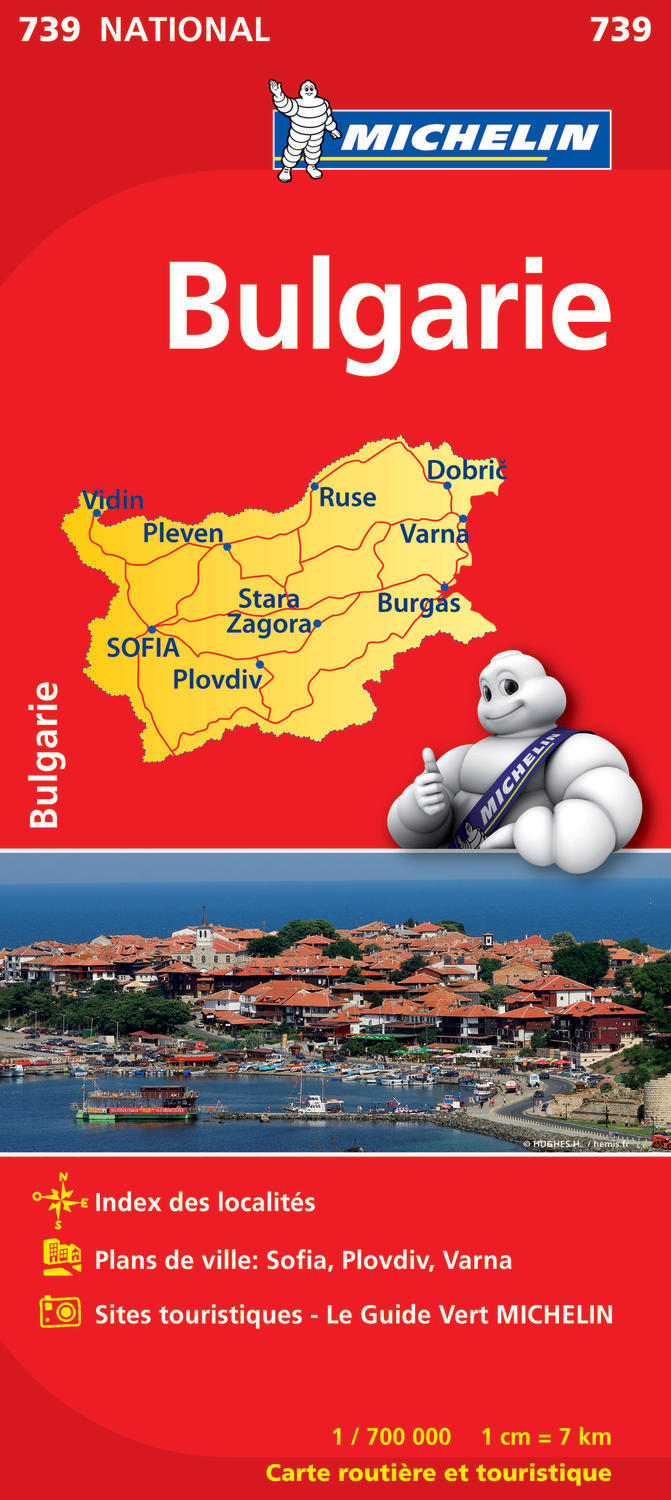 Carte Nationale Bulgarie / Bulgaria - XXX - MICHELIN