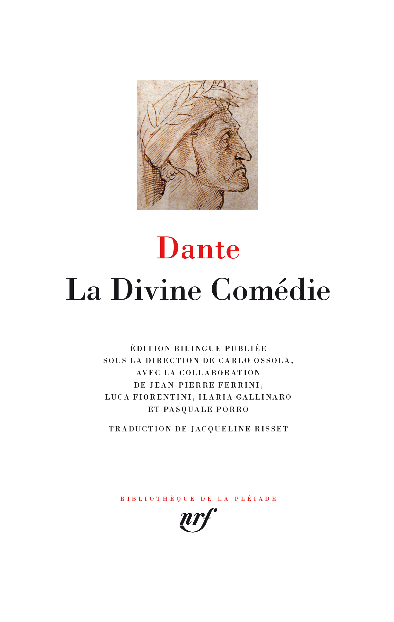 LA DIVINE COMEDIE -  Dante - GALLIMARD