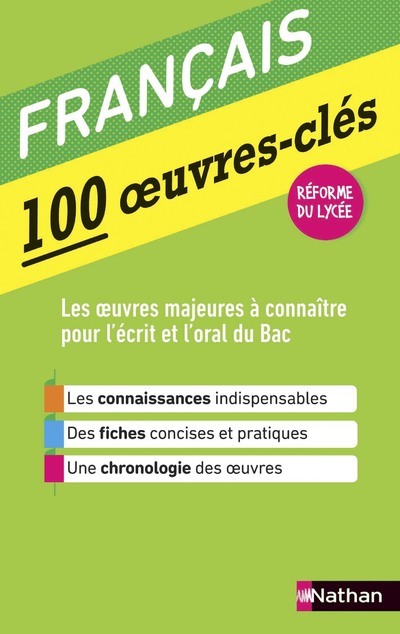 100 OEUVRES CLES - FRANCAIS - Eric Duchatel - NATHAN