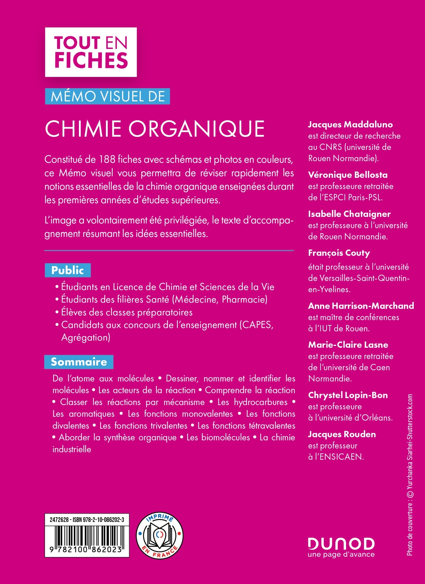 MEMO VISUEL DE CHIMIE ORGANIQUE - 4E ED. - Jacques Maddaluno - DUNOD