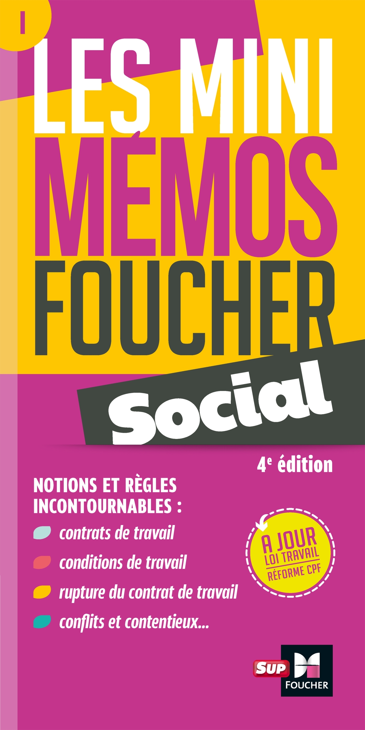 LES MINI MEMOS FOUCHER -  SOCIAL - 4E EDITION - REVISION -   - FOUCHER