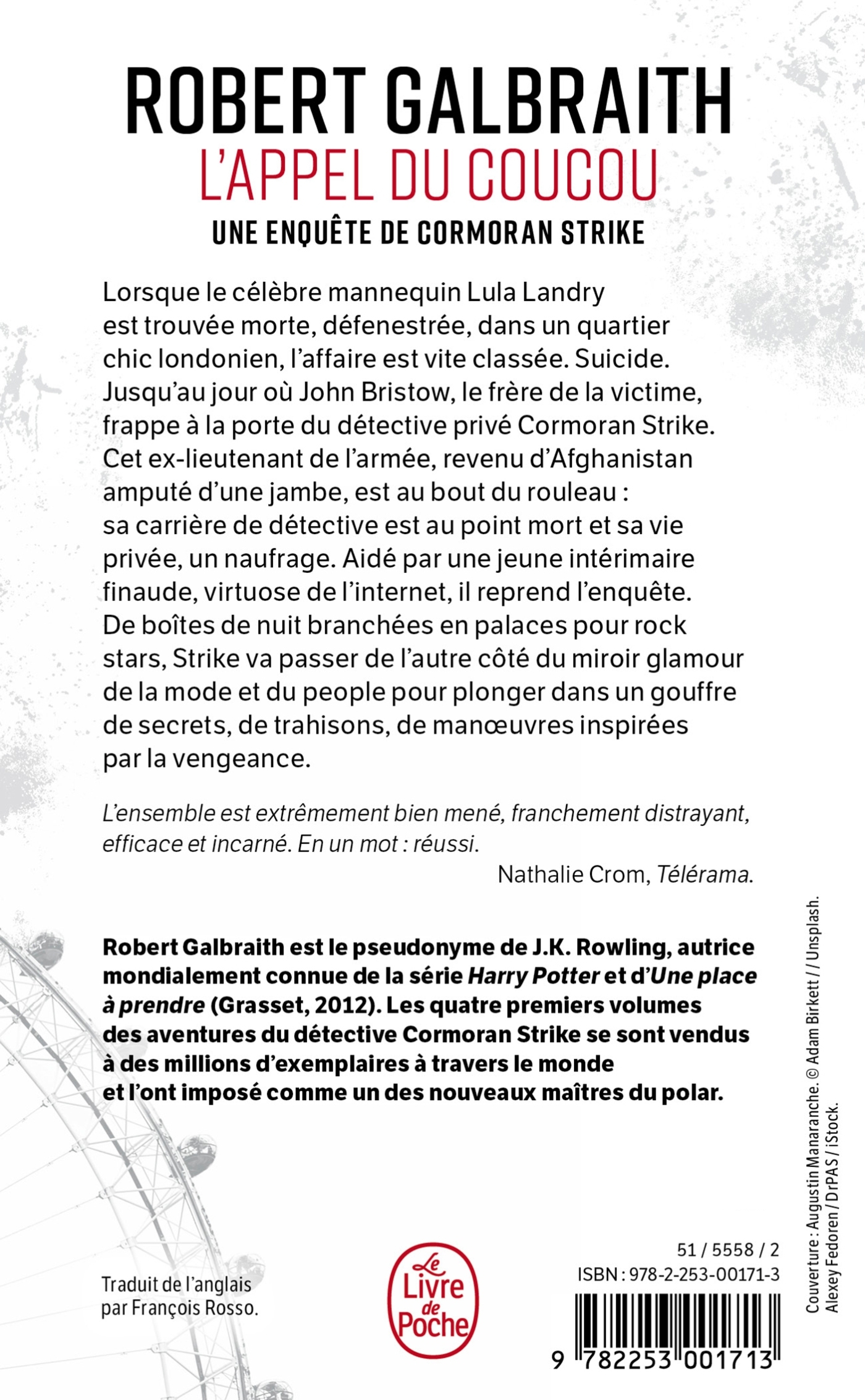 L'Appel du coucou - Robert Galbraith - LGF