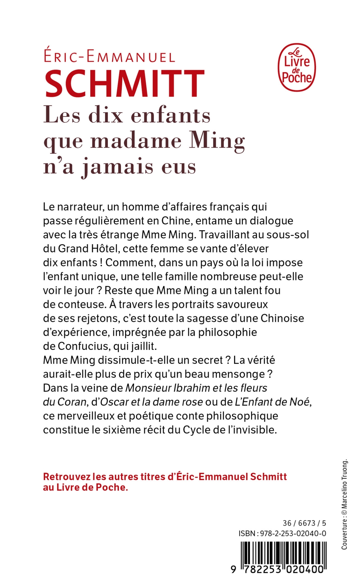 LES DIX ENFANTS QUE MADAME MING N-A JAMAIS EUS - Éric-Emmanuel Schmitt - LGF