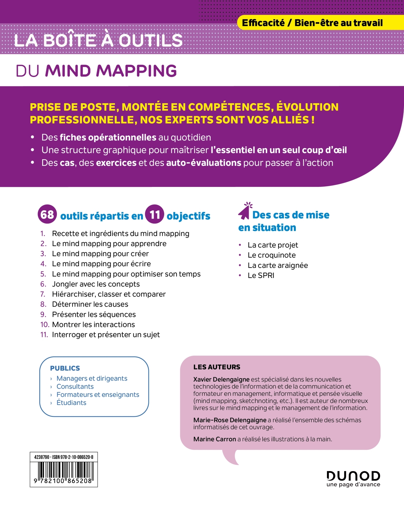 LA BOITE A OUTILS DU MIND MAPPING - 3E ED. - 63 OUTILS ET METHODES - Xavier Delengaigne - DUNOD