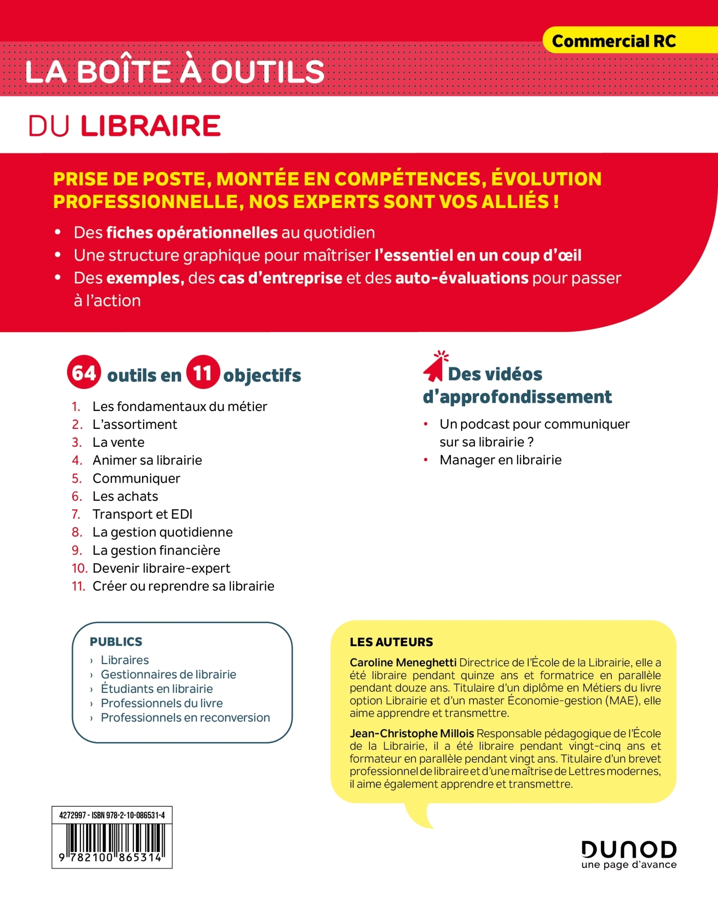 LA BOITE A OUTILS DU LIBRAIRE - 2E ED. - 64 OUTILS ET METHODES - Caroline Meneghetti - DUNOD