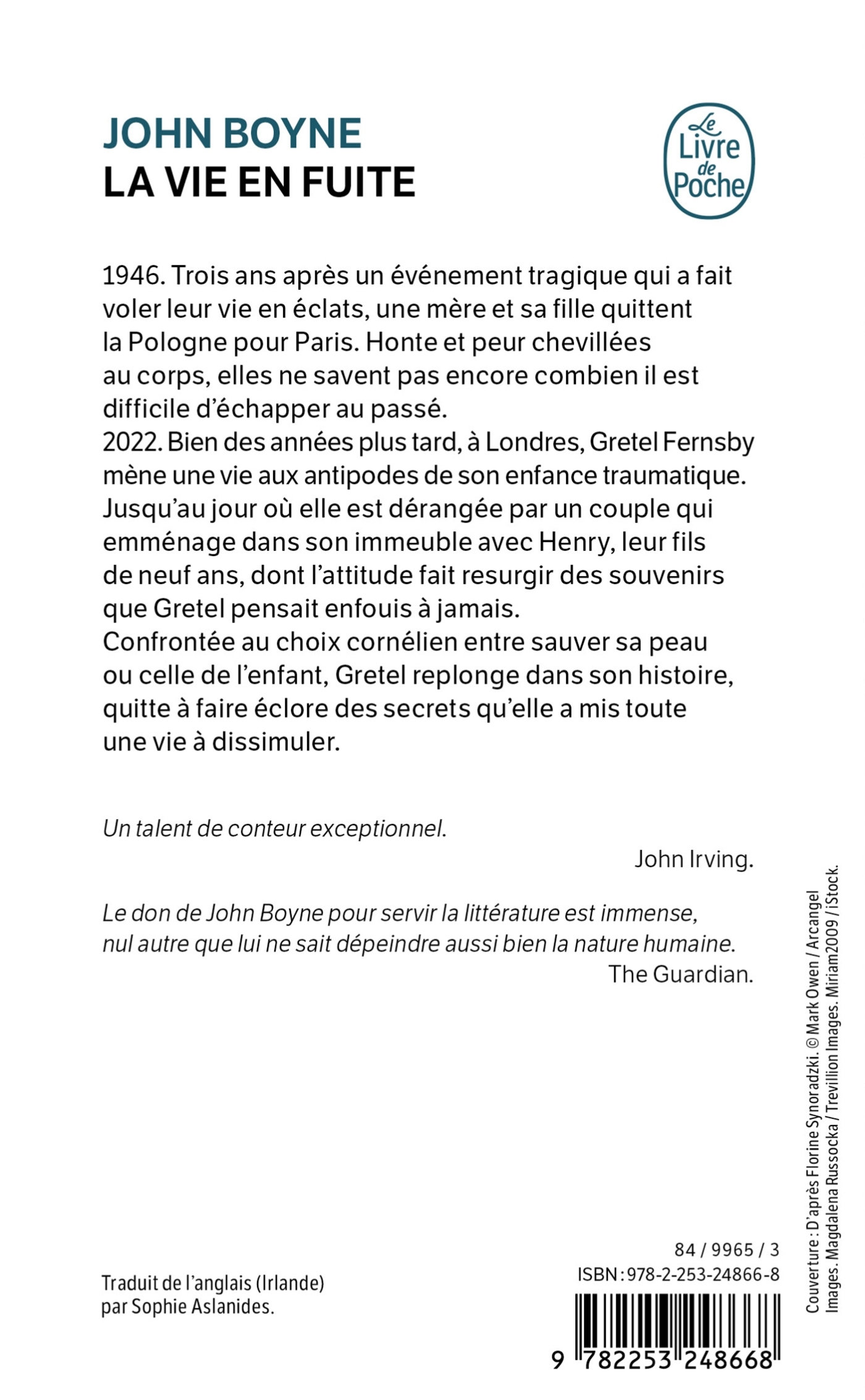 LA VIE EN FUITE - John Boyne - LGF