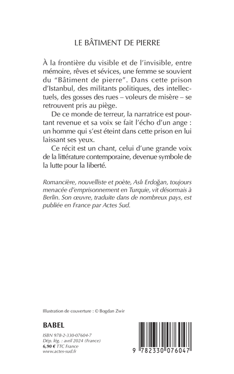 Le Bâtiment de pierre - Asli Erdogan - ACTES SUD