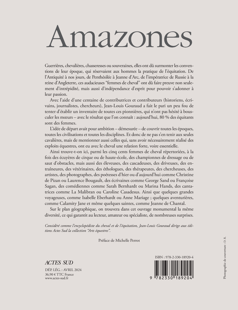 AMAZONES - FEMMES DE CHEVAL CHEZ TOUS LES PEUPLES DE LA TERRE, DEPUIS LES TEMPS LES PLUS ANCIENS JUS -  Collectif - ACTES SUD