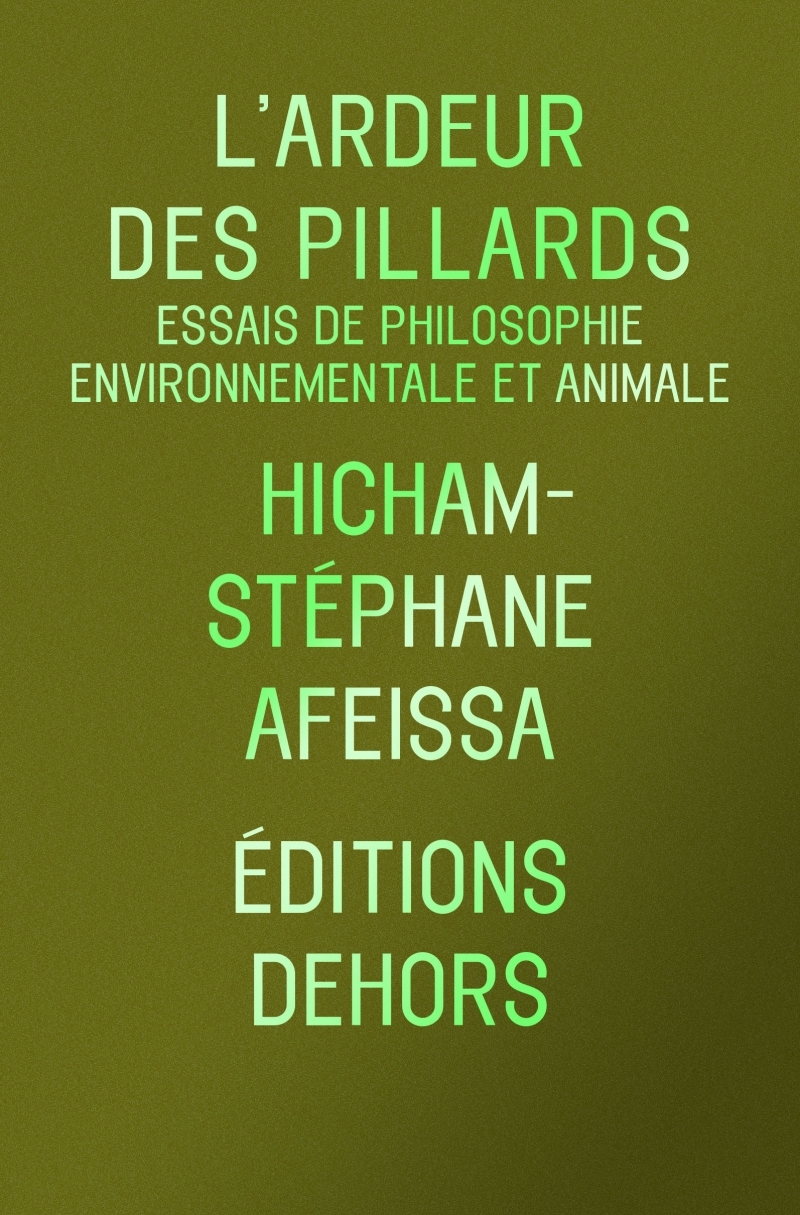 L-ARDEUR DES PILLARDS - ET AUTRES ESSAIS DE PHILOSOPHIE ENVI - Hicham-Stéphane AFEISSA - DEHORS