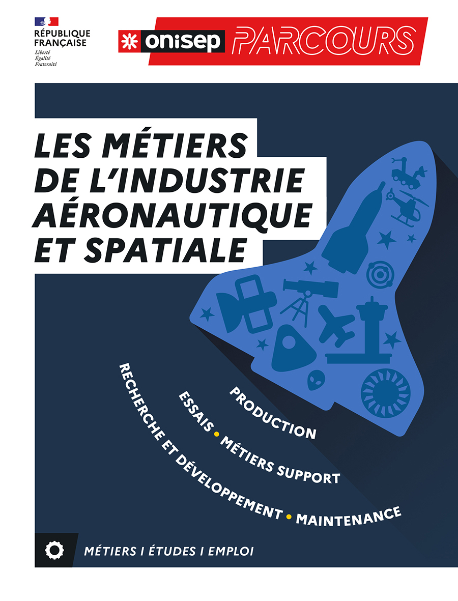 LES METIERS DE L-INDUSTRIE AERONAUTIQUE ET SPATIALE -  Ouvrage collectif - ONISEP