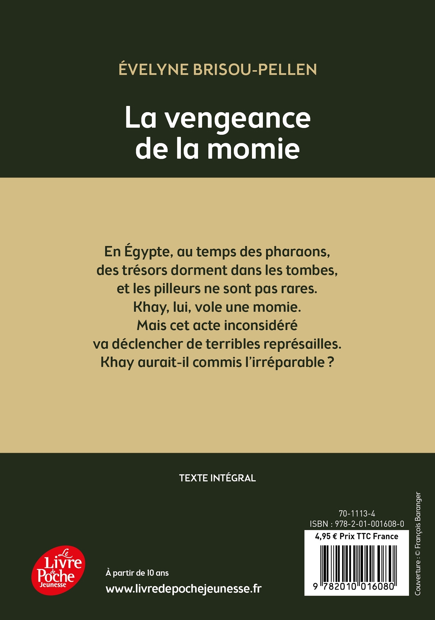 La vengeance de la momie - Évelyne Brisou-Pellen - POCHE JEUNESSE