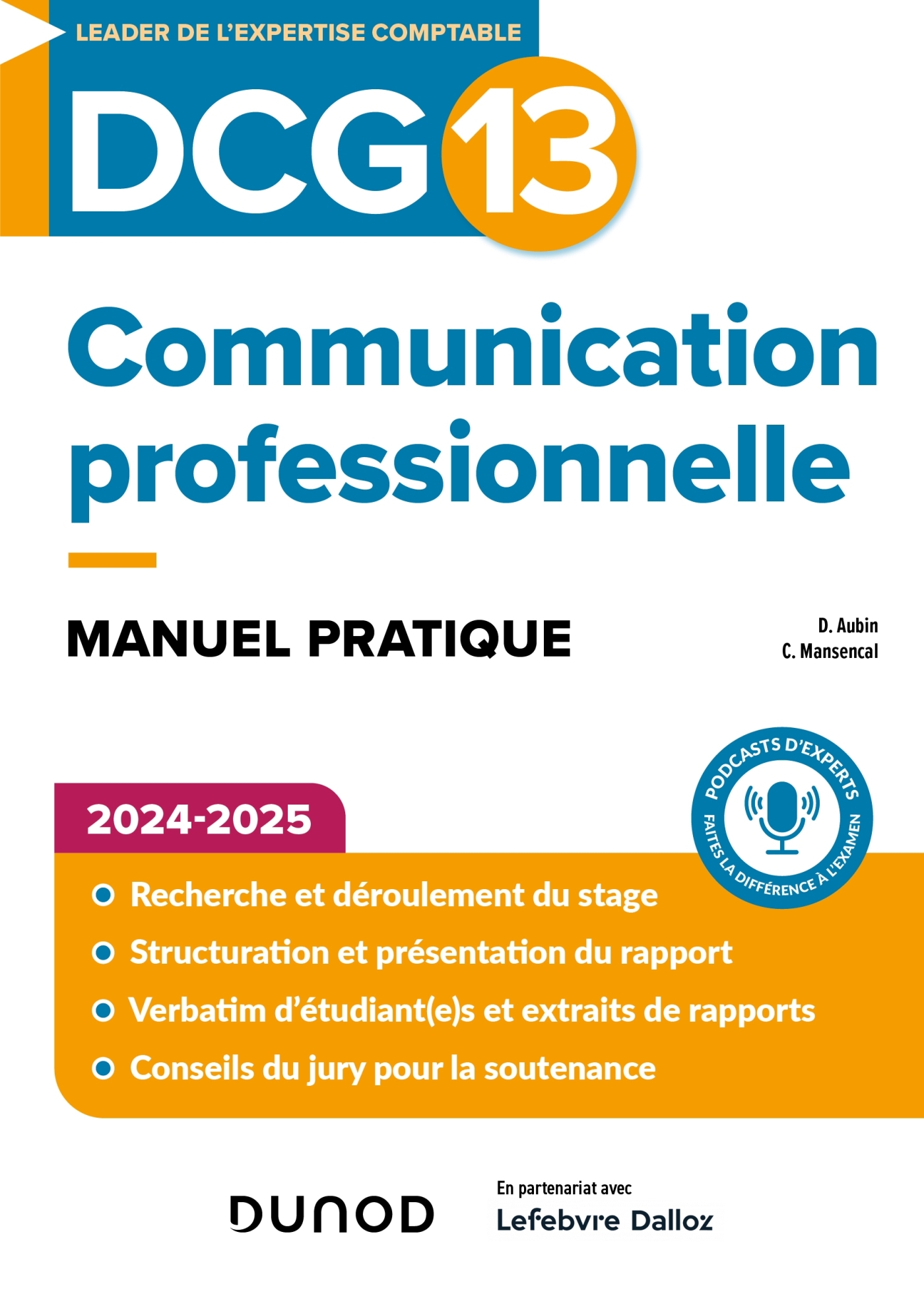 DCG 13 - COMMUNICATION PROFESSIONNELLE - 2E ED. - MANUEL - Denis Aubin - DUNOD