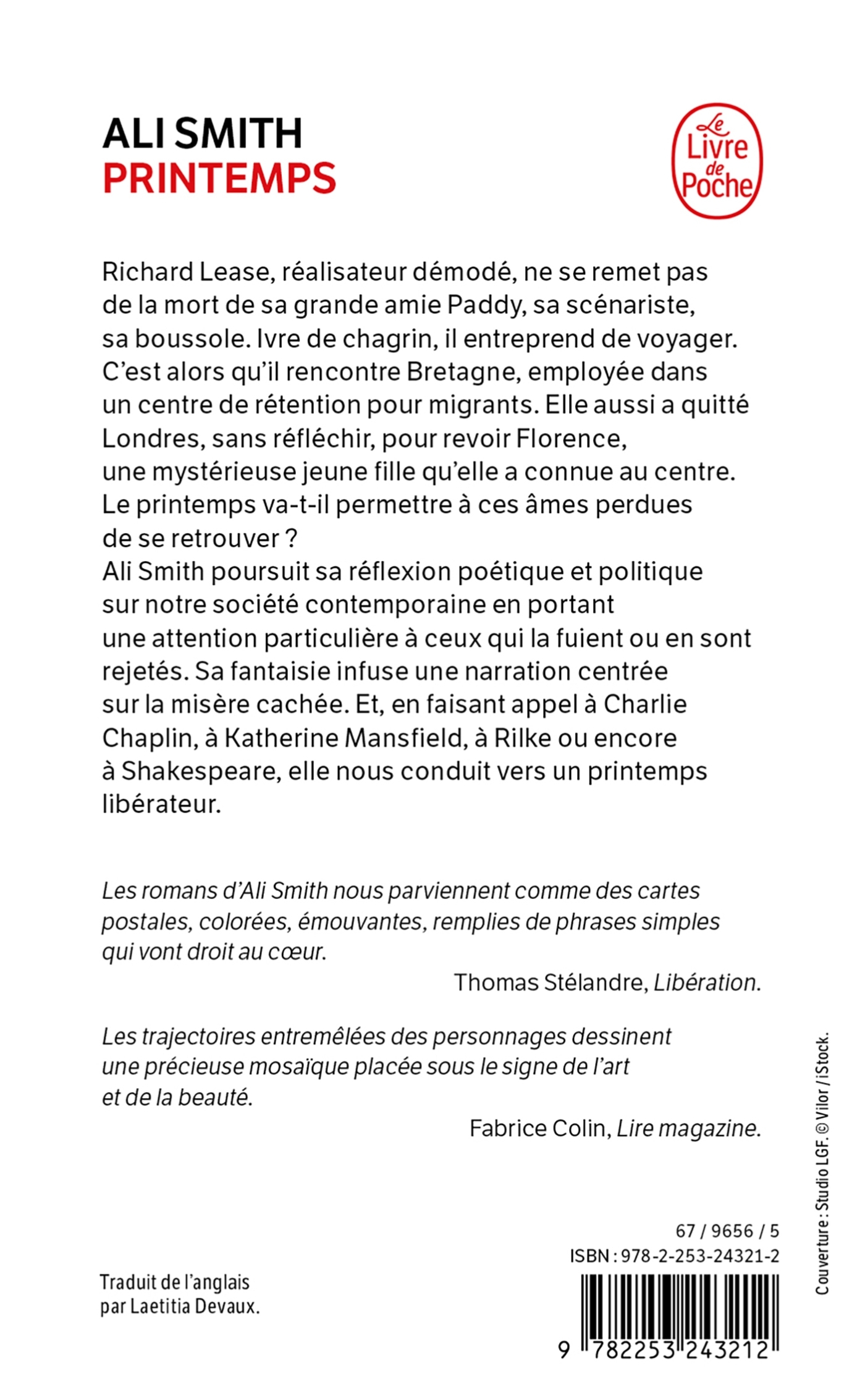 PRINTEMPS - Ali Smith - LGF