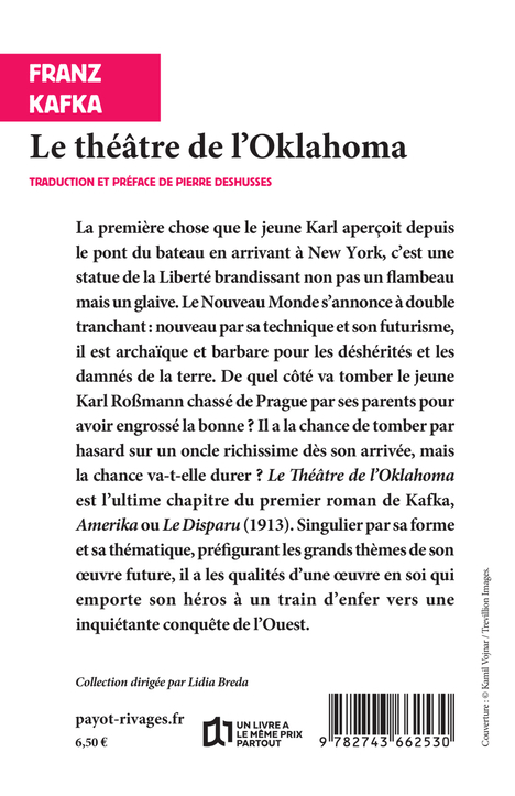 LE THEATRE D-OKLAHOMA - Franz KAFKA - RIVAGES