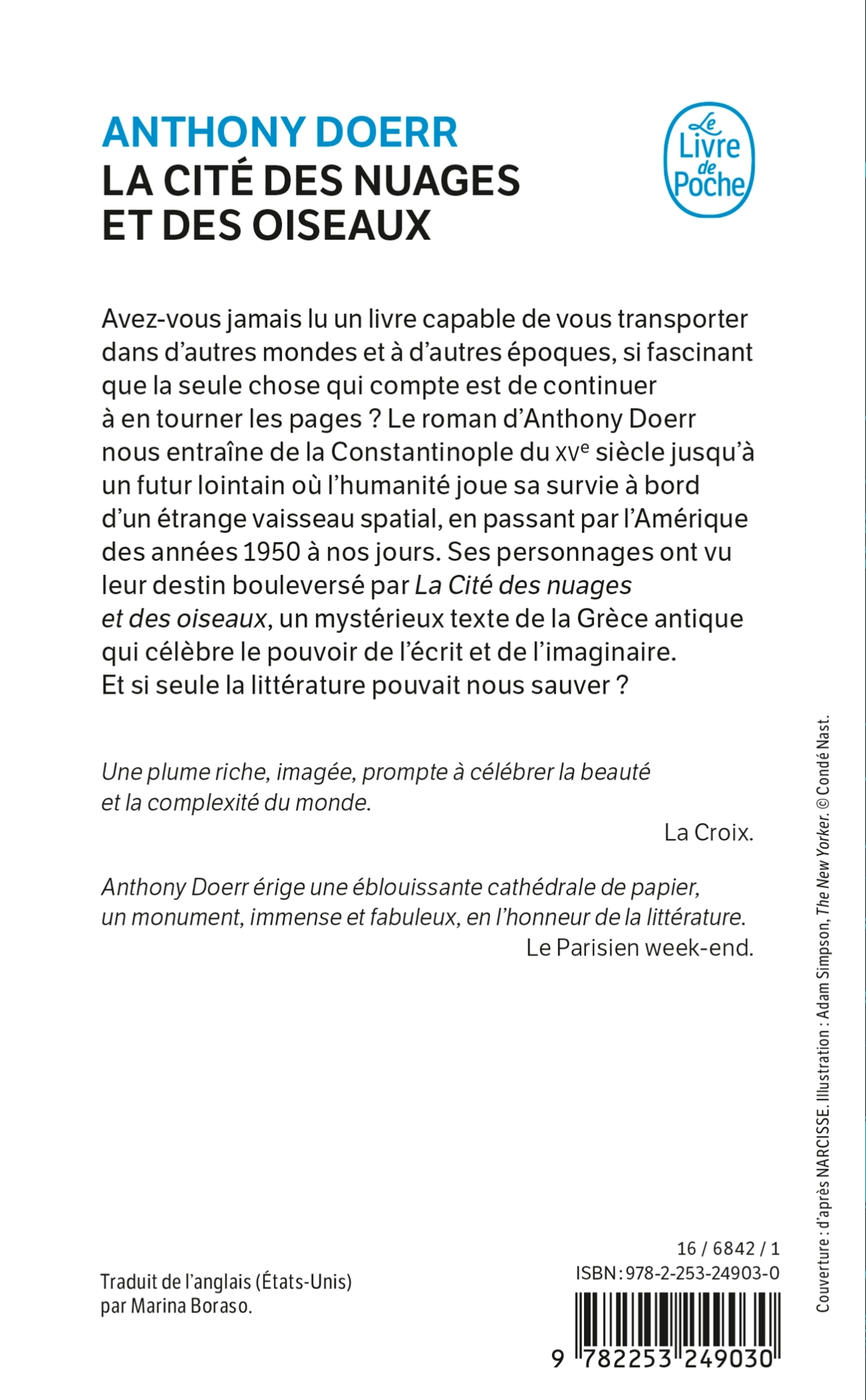 LA CITE DES NUAGES ET DES OISEAUX - Anthony Doerr - LGF