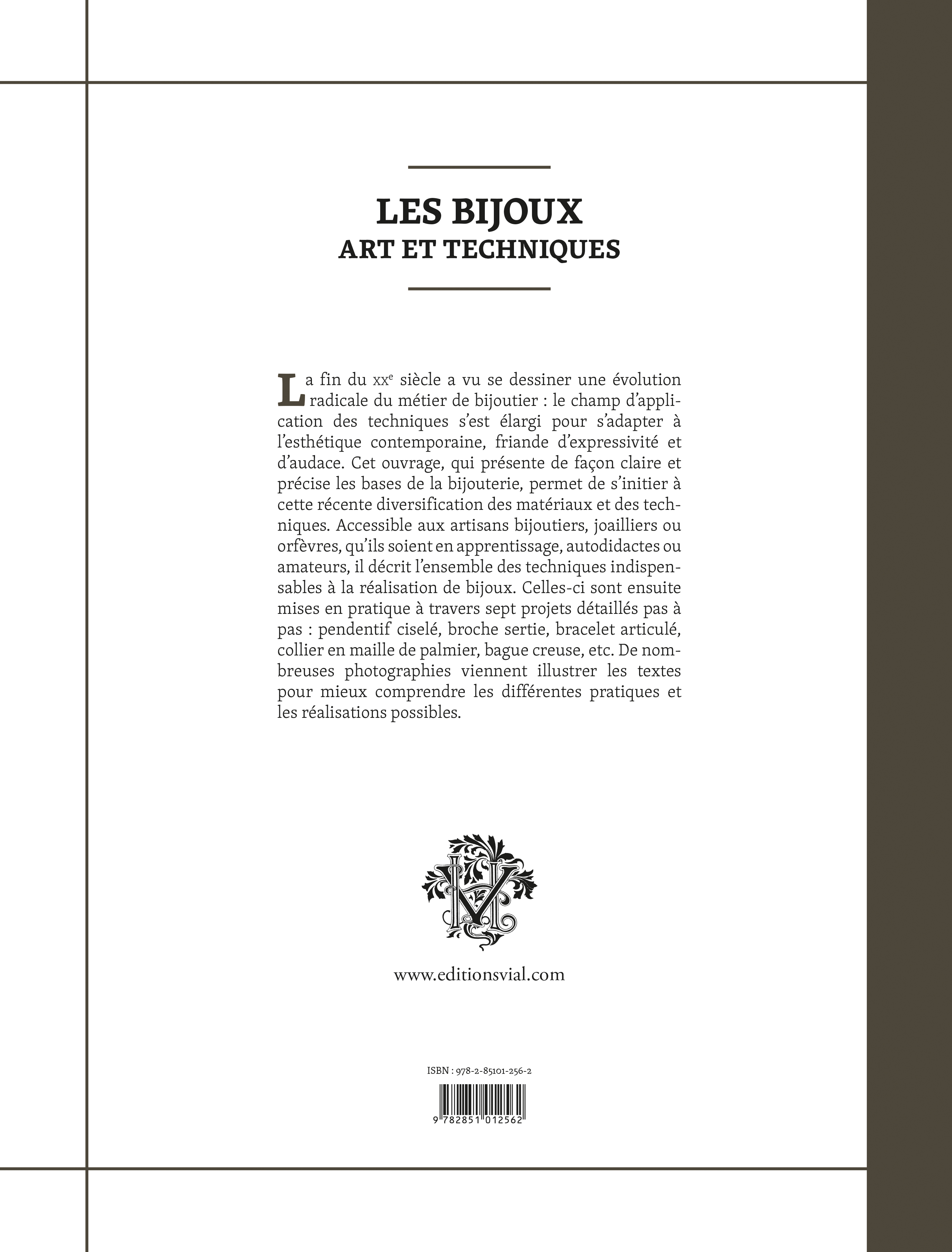 LES BIJOUX : ART ET TECHNIQUES - Carles Codina - VIAL