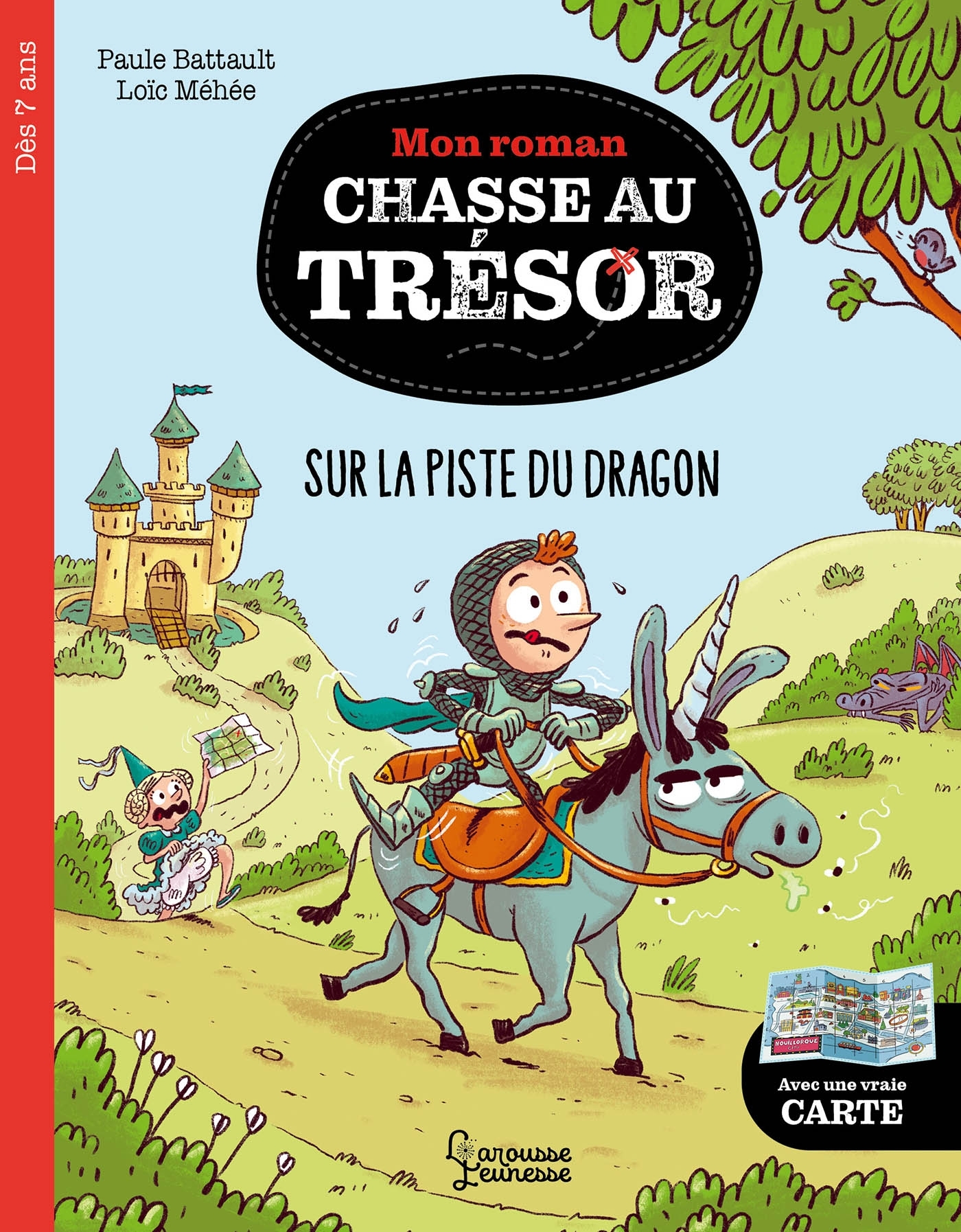 MON ROMAN CHASSE AU TRESOR -A LA RECHERCHE DU DRAGON - Paule Battault - LAROUSSE