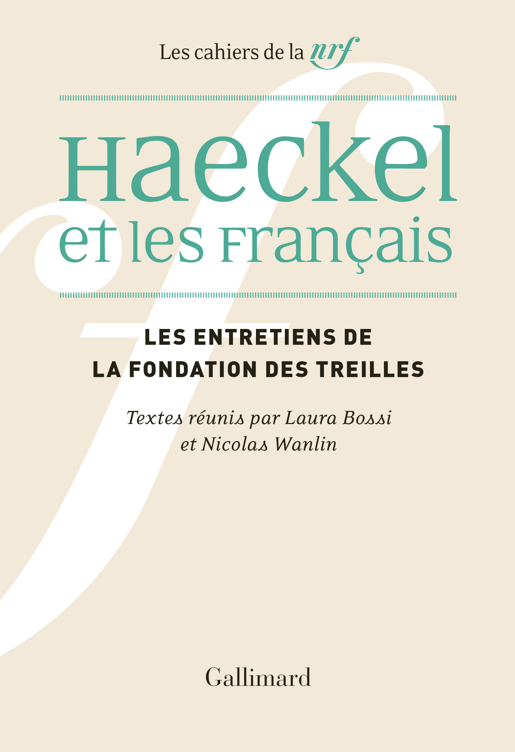 HAECKEL ET LES FRANCAIS - RECEPTION, INTERPRETATIONS ET MALENTENDUS -  COLLECTIFS GALLIMARD - GALLIMARD