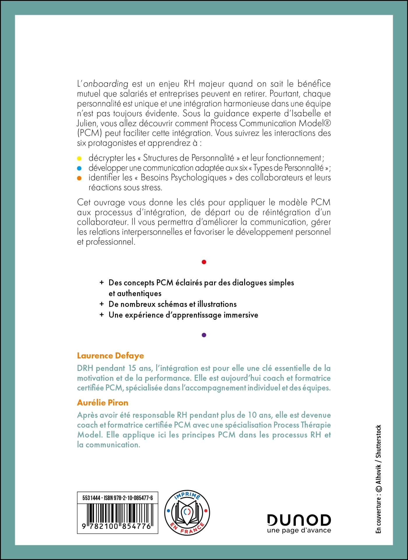 POUR UN ONBOARDING REUSSI AVEC PROCESS COMMUNICATION MODEL  - ECLAIRAGES ET BONNES PRATIQUES - Laurence Defaye - DUNOD