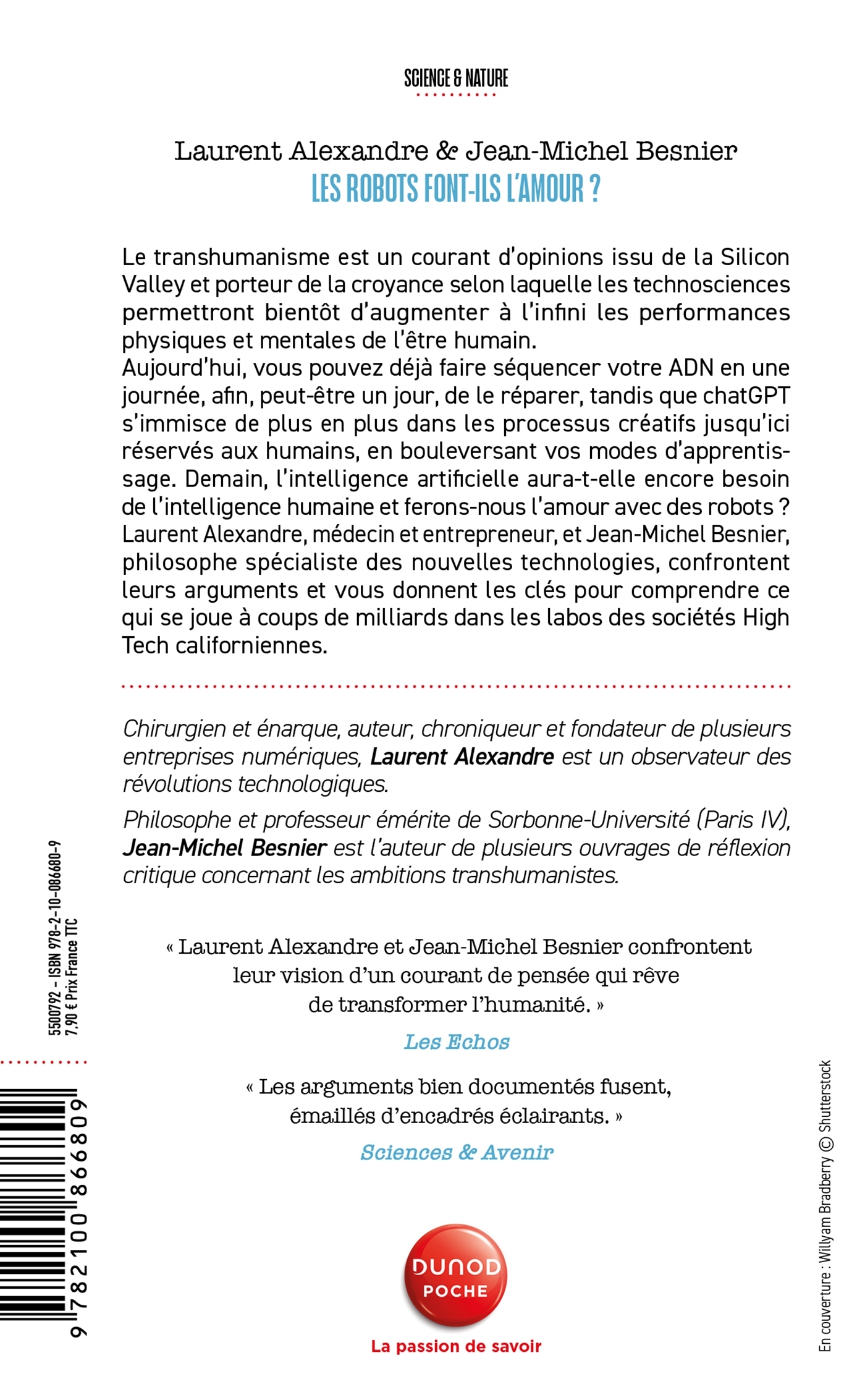 LES ROBOTS FONT-ILS L-AMOUR? - LE TRANSHUMANISME EN 12 QUESTIONS - Laurent Alexandre - DUNOD